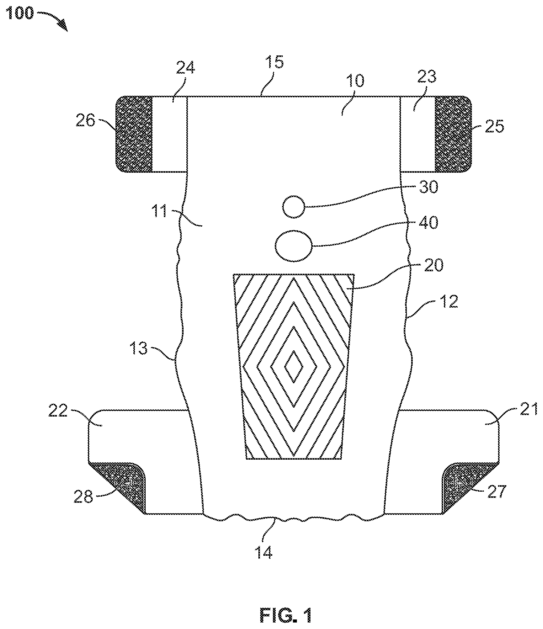 Patent US12324418 — Pet diaper with detachable waste bag — Figure 1