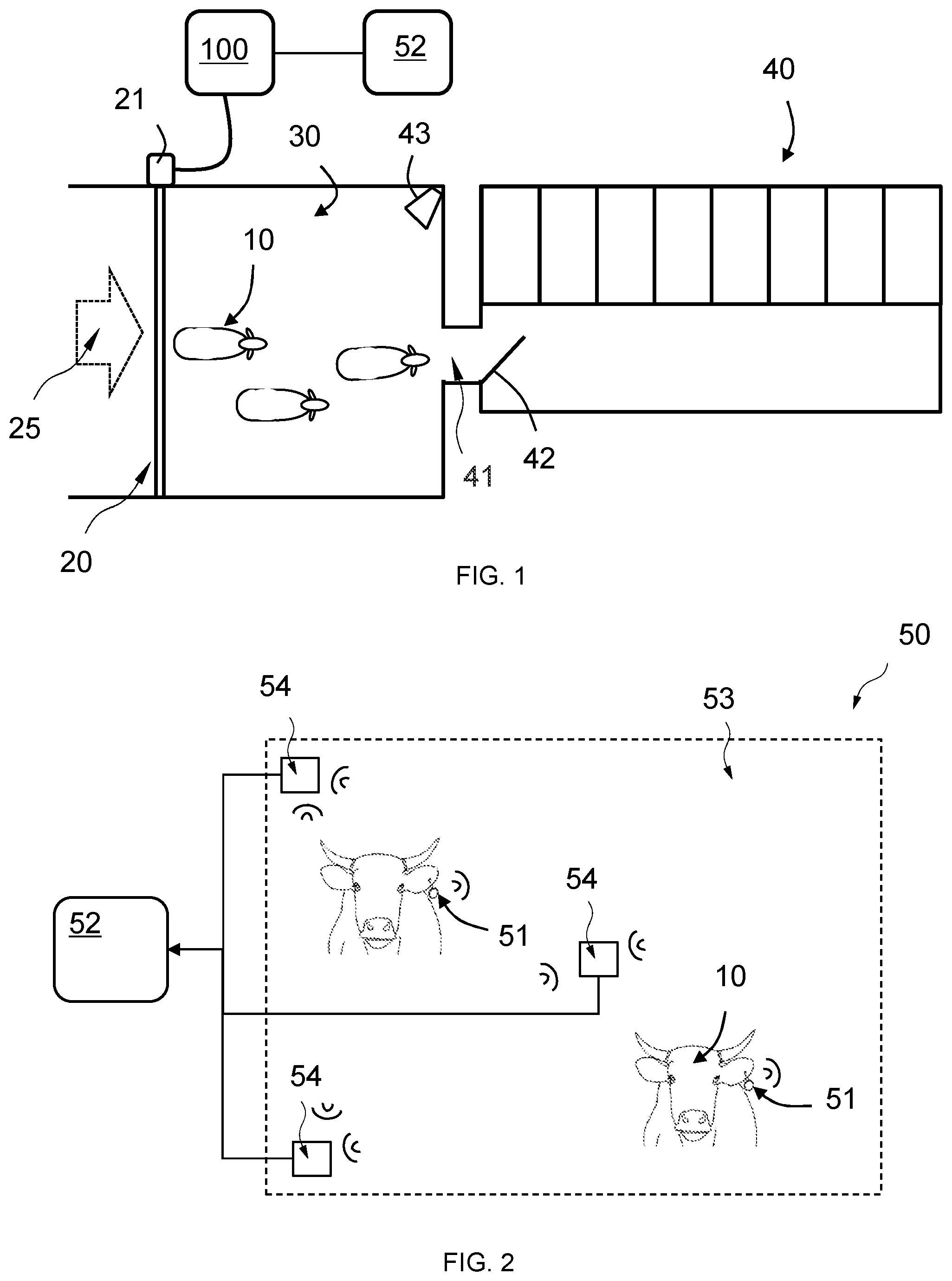 Patent US12324419 — Method and control arrangement for controlling an automated crowd gate — Figure 1