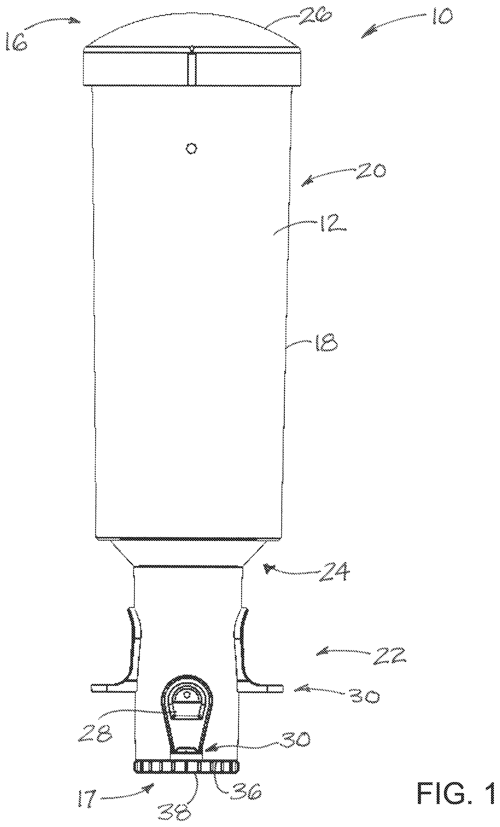 Patent US12324420 — Bird feeder with squirrel resisting features — Figure 1
