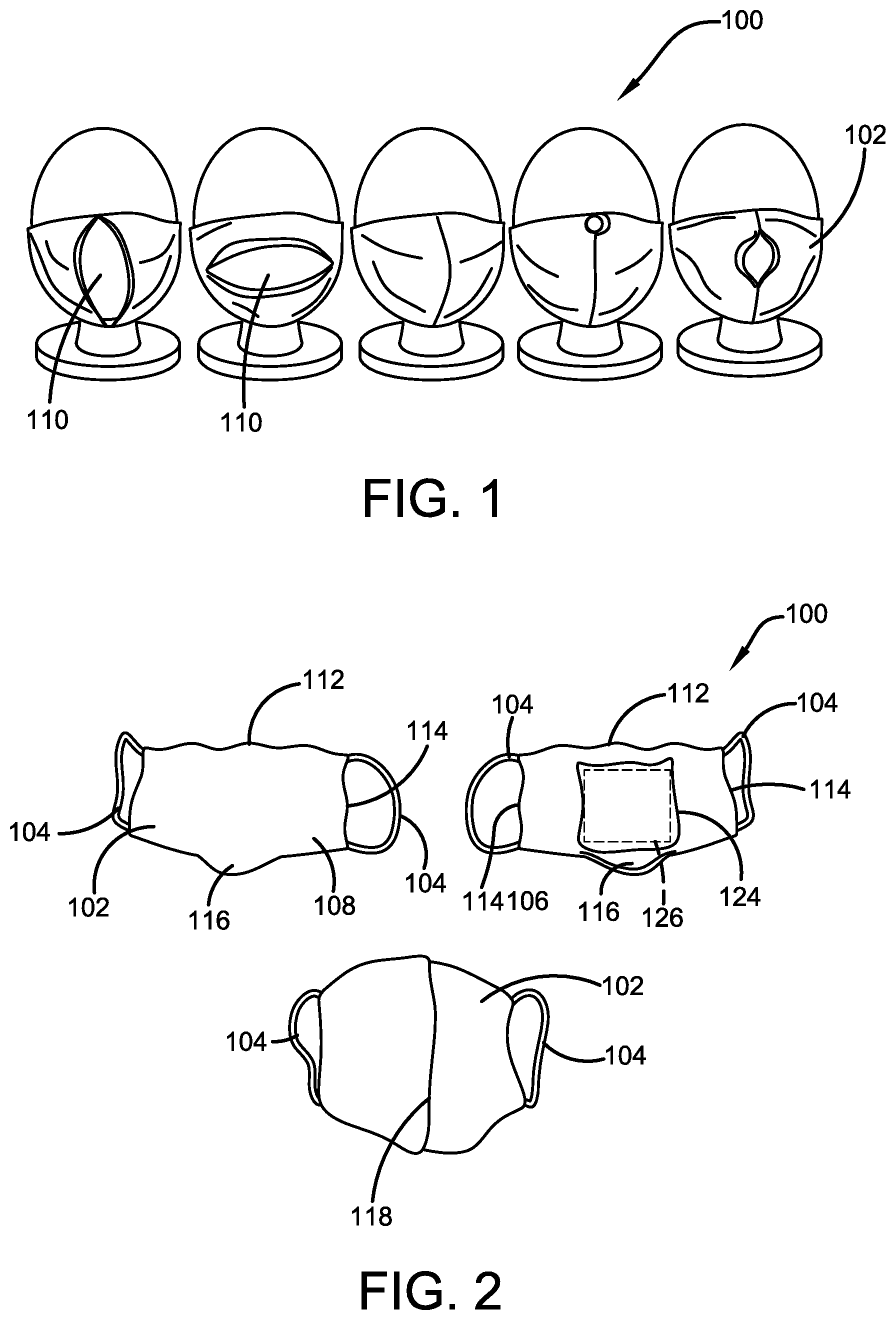 Patent US12324465 — All-purpose face mask — Figure 1