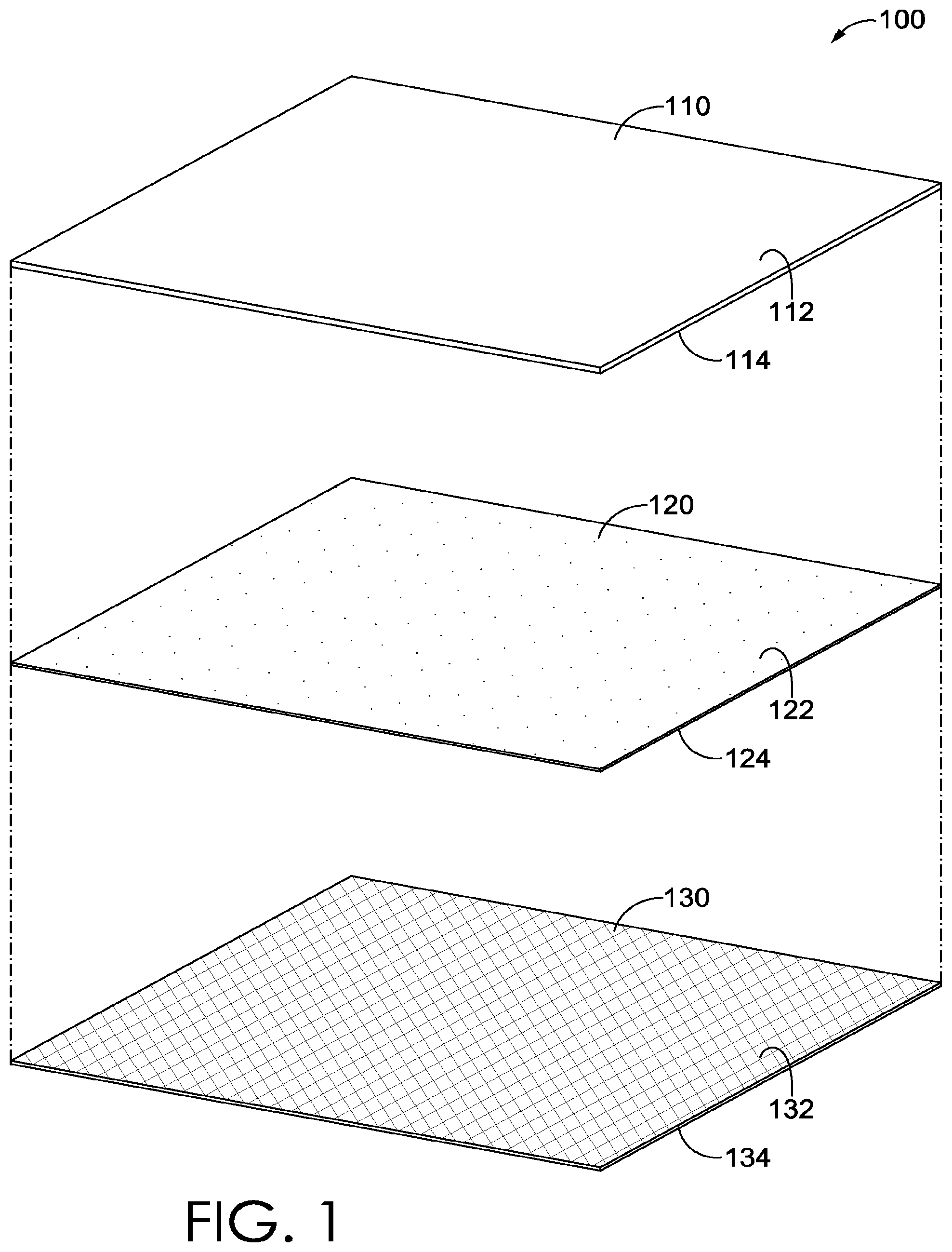 Patent US12324469 — Wetness indicator article — Figure 1