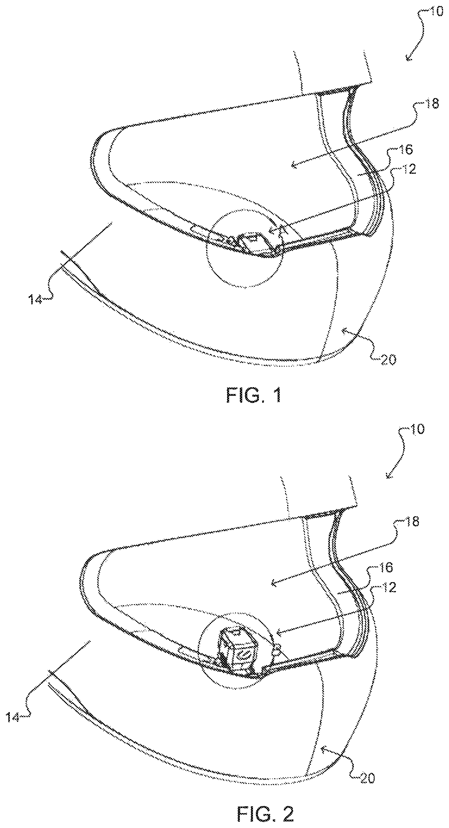 Patent US12324471 Figure 1 – Retractable displays for helmets