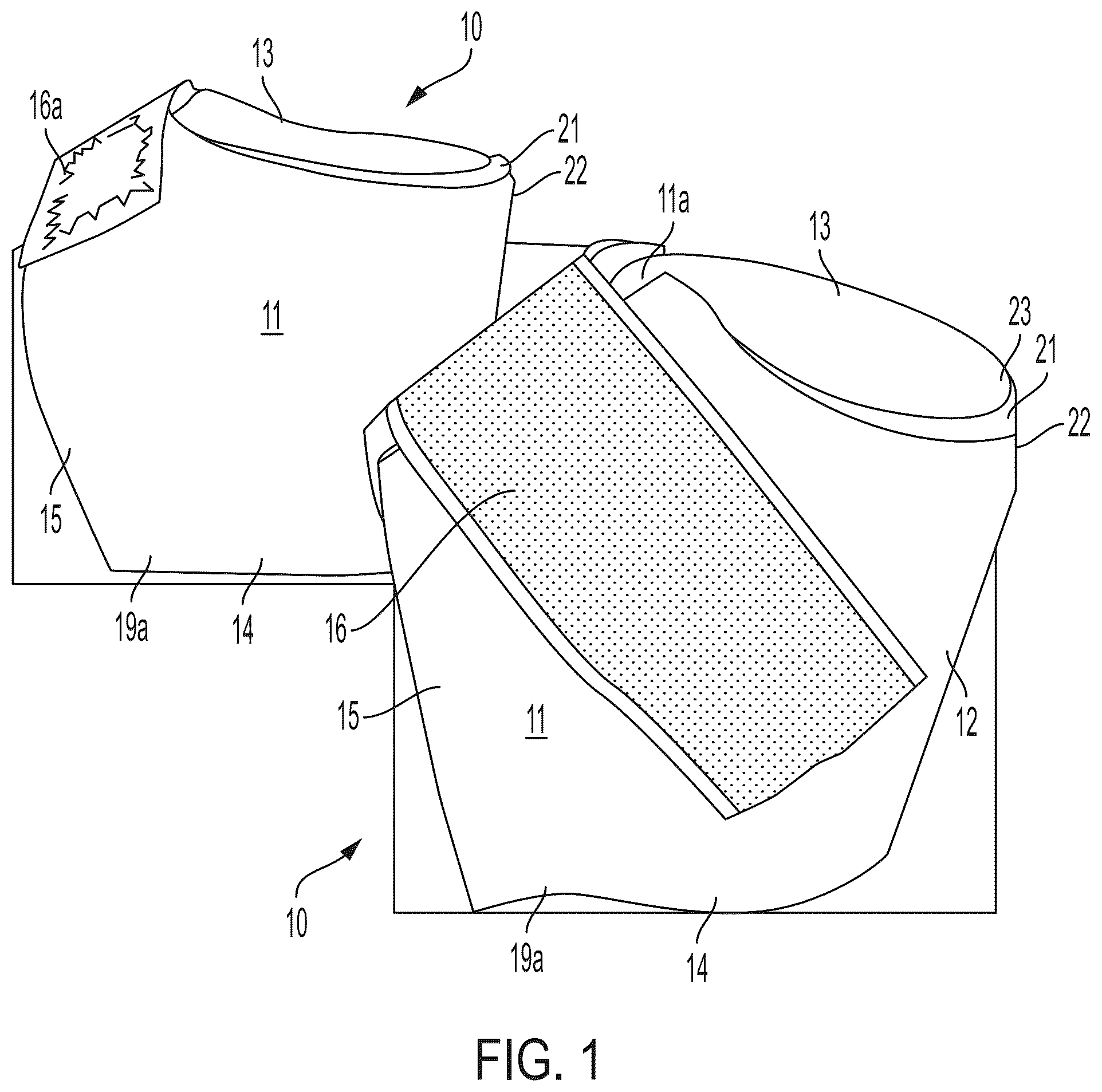 Patent US12324483 — Apparatus to prevent contact between spur or riding boot and a horse — Figure 1