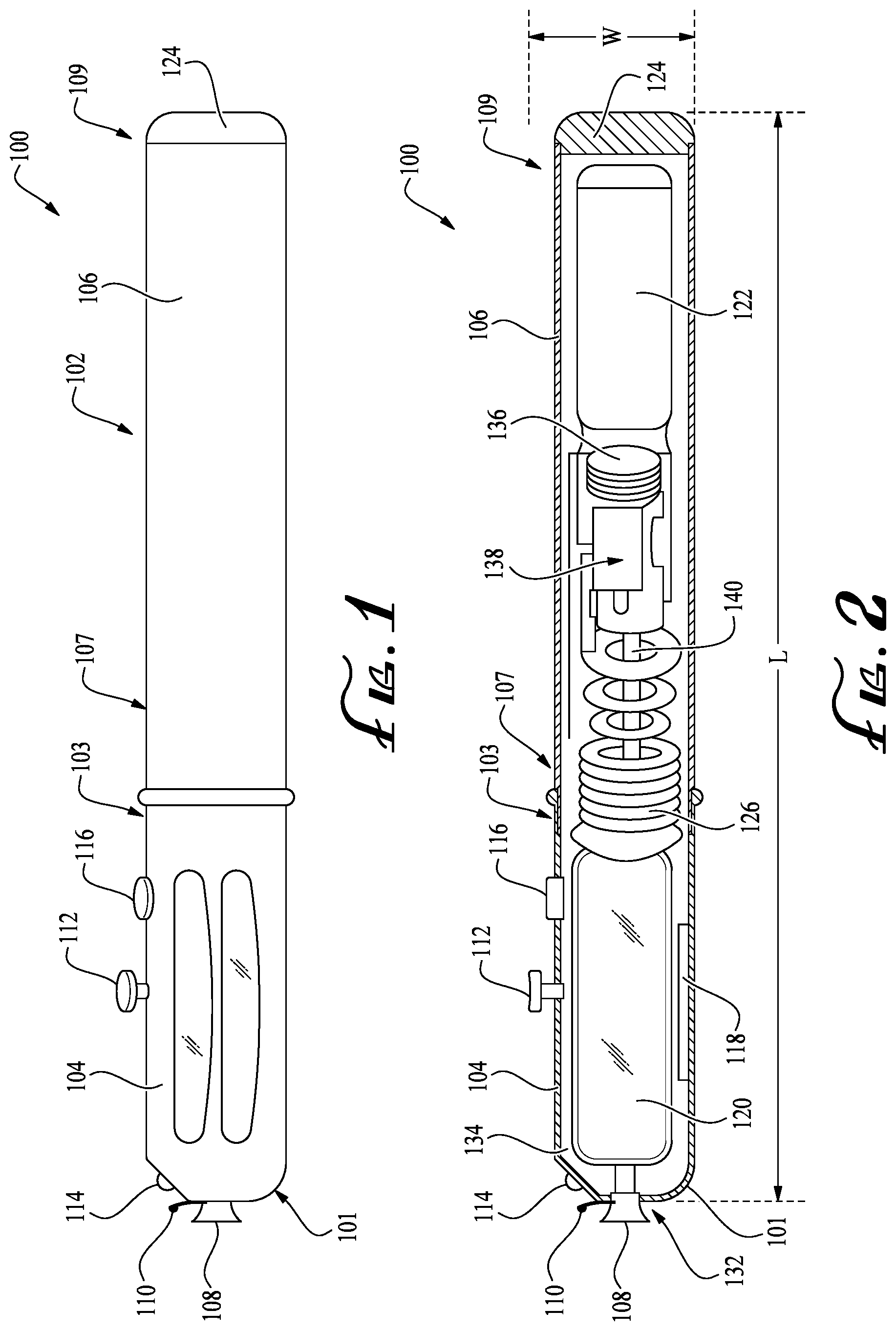 Patent US12324499 — Hand-held cosmetic dispenser — Figure 1