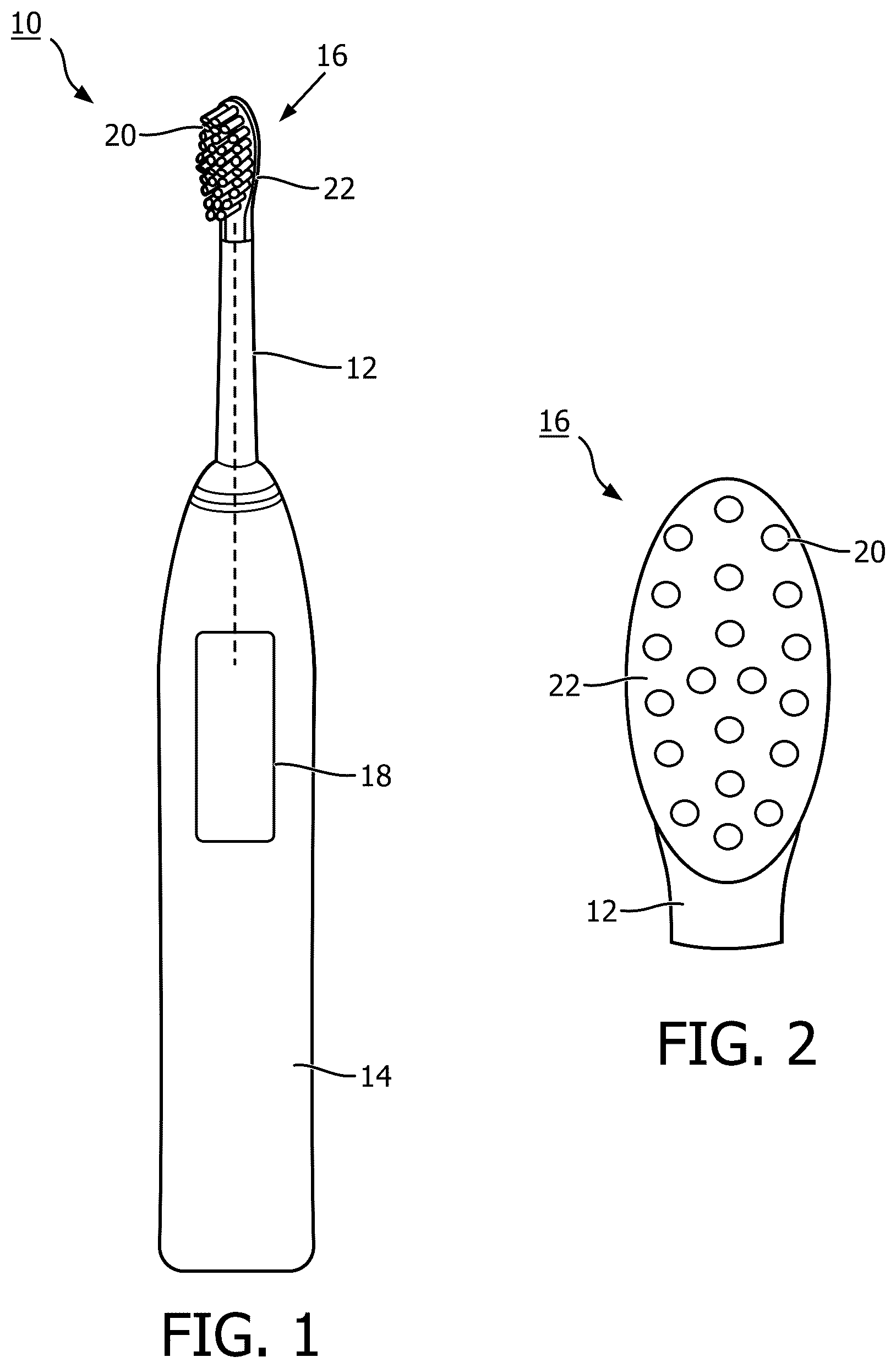 Patent US12324505 Figure 1 – Systems for determining brushing parameters in an electric toothbrush