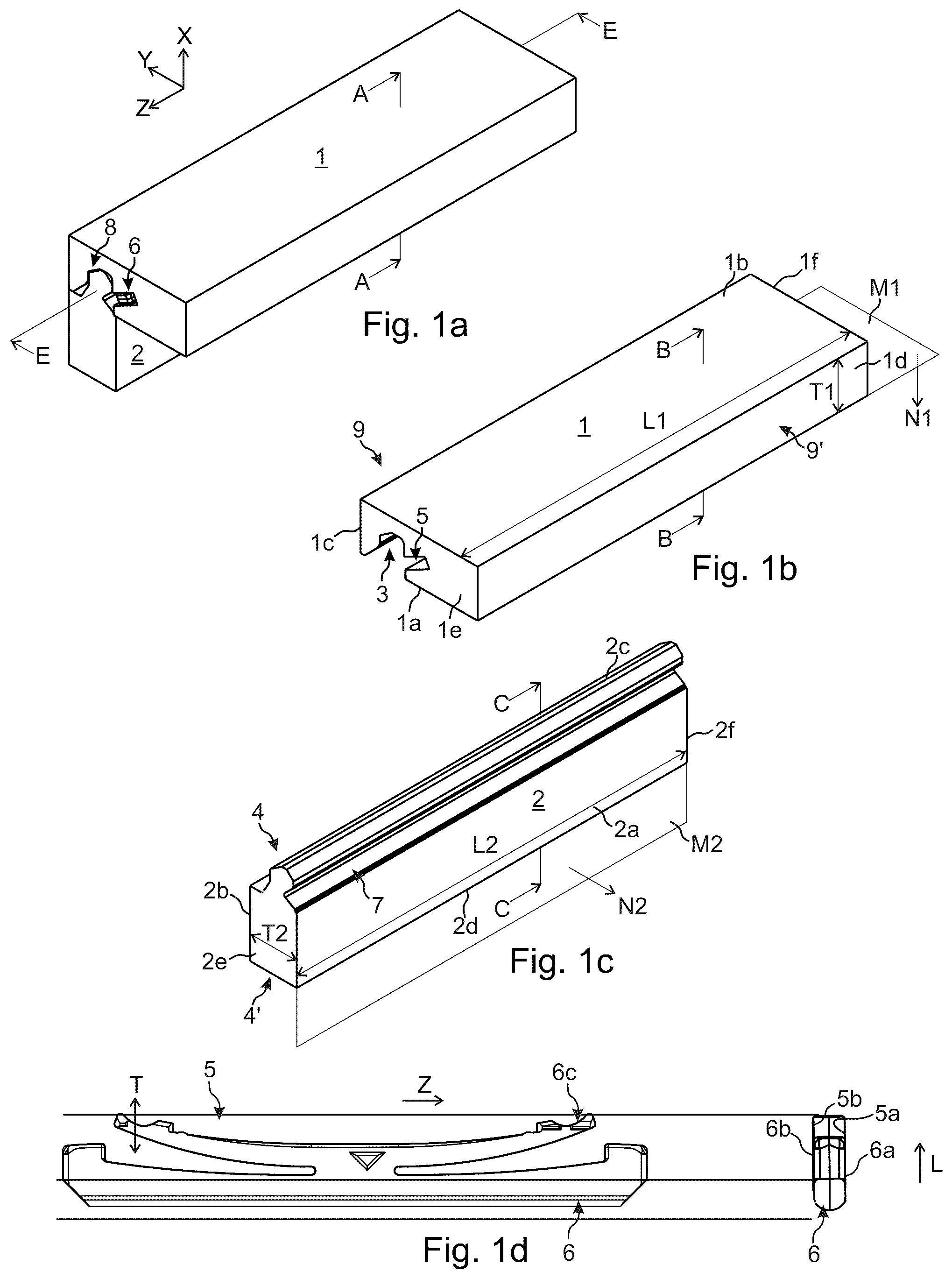 Patent US12324519 — Panels comprising a mechanical locking device and an associated assembled article — Figure 1
