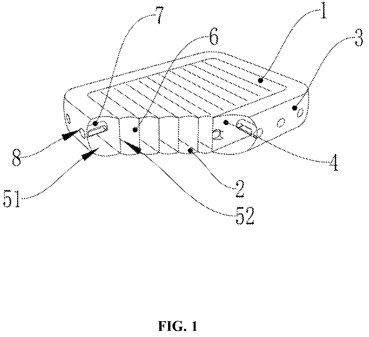 Patent US12324524 — Air mattress — Figure 1