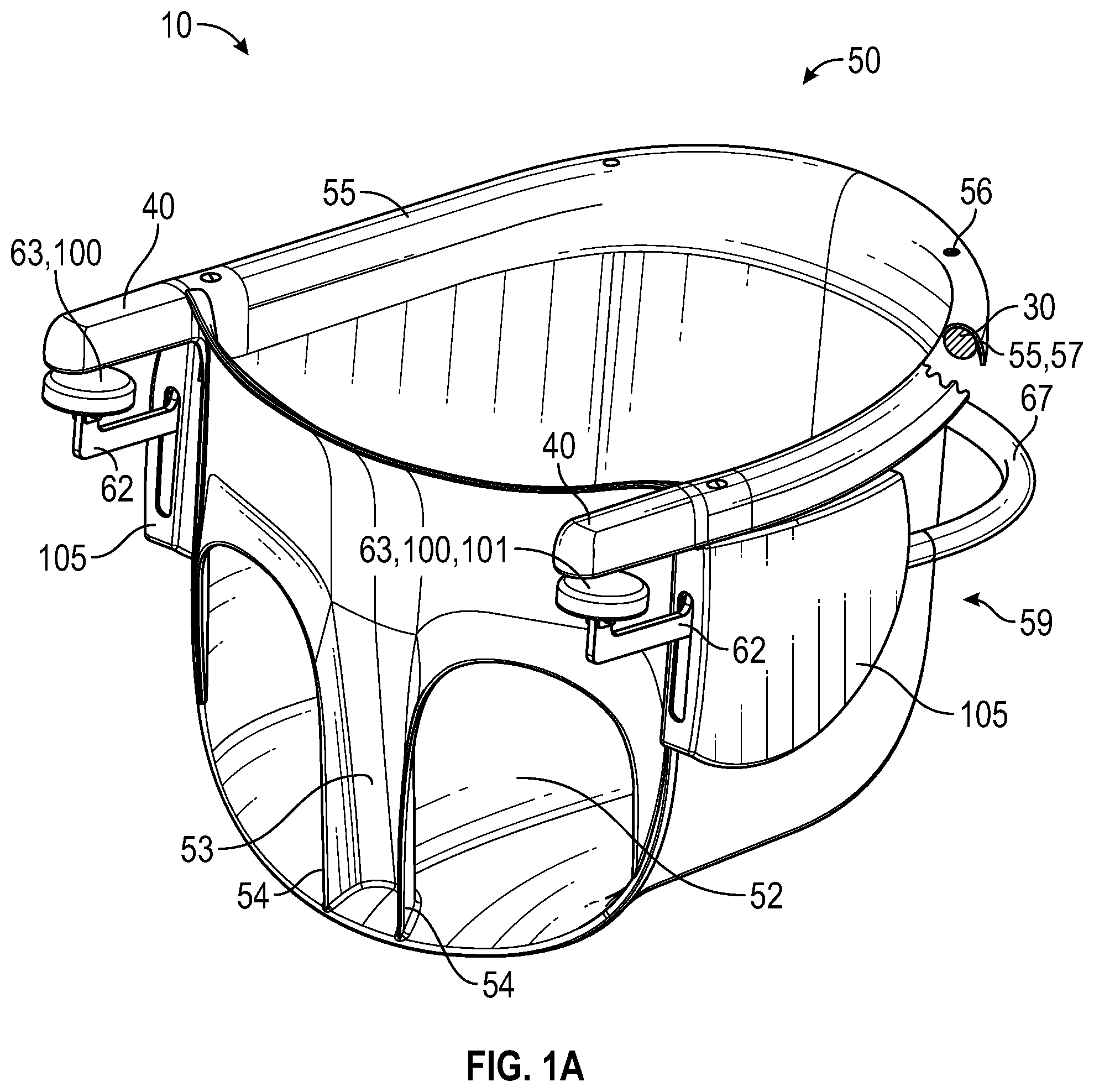 Patent US12324526 — Baby seat — Figure 1