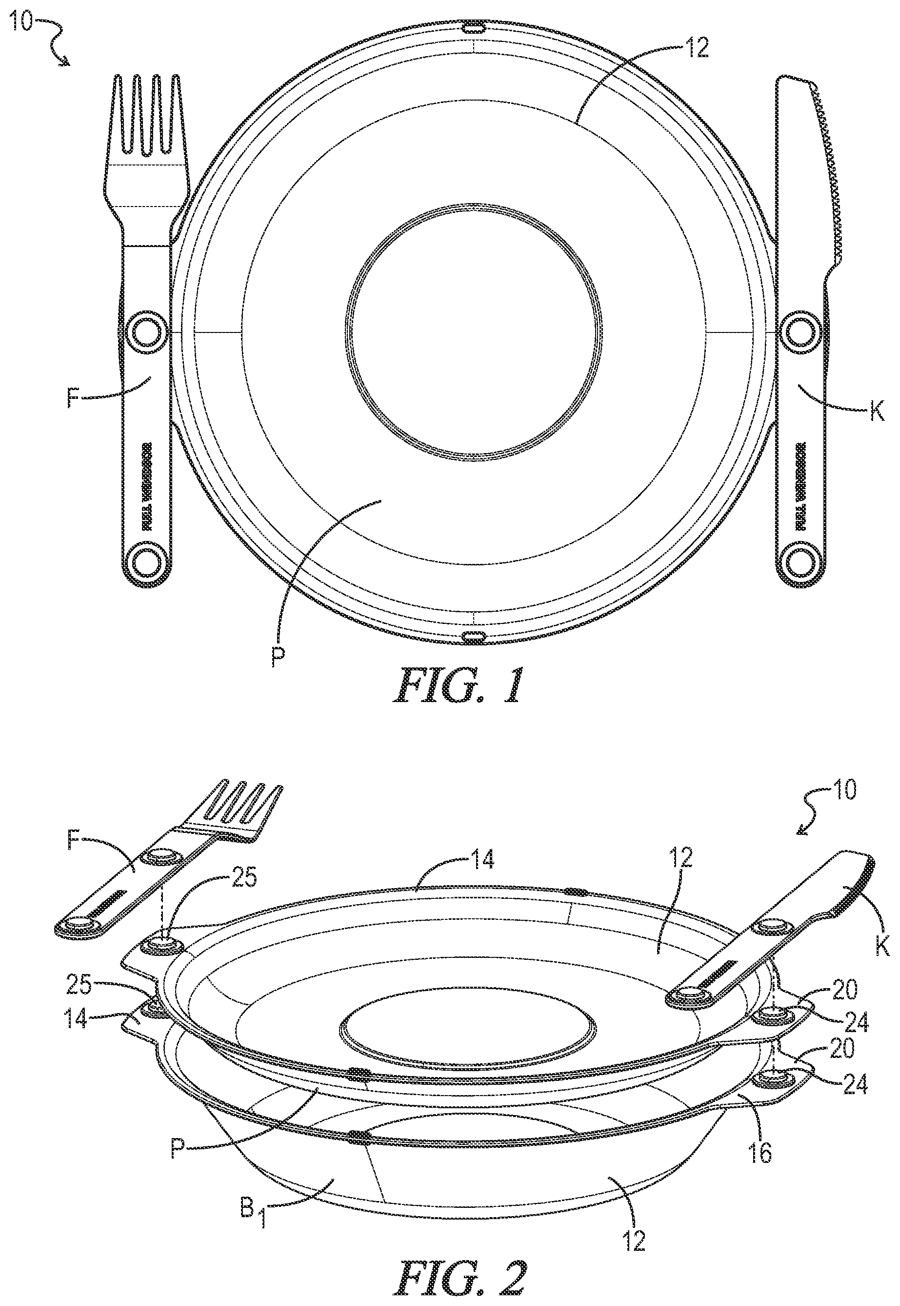 Patent US12324530 — Nesting magnetic tableware — Figure 1
