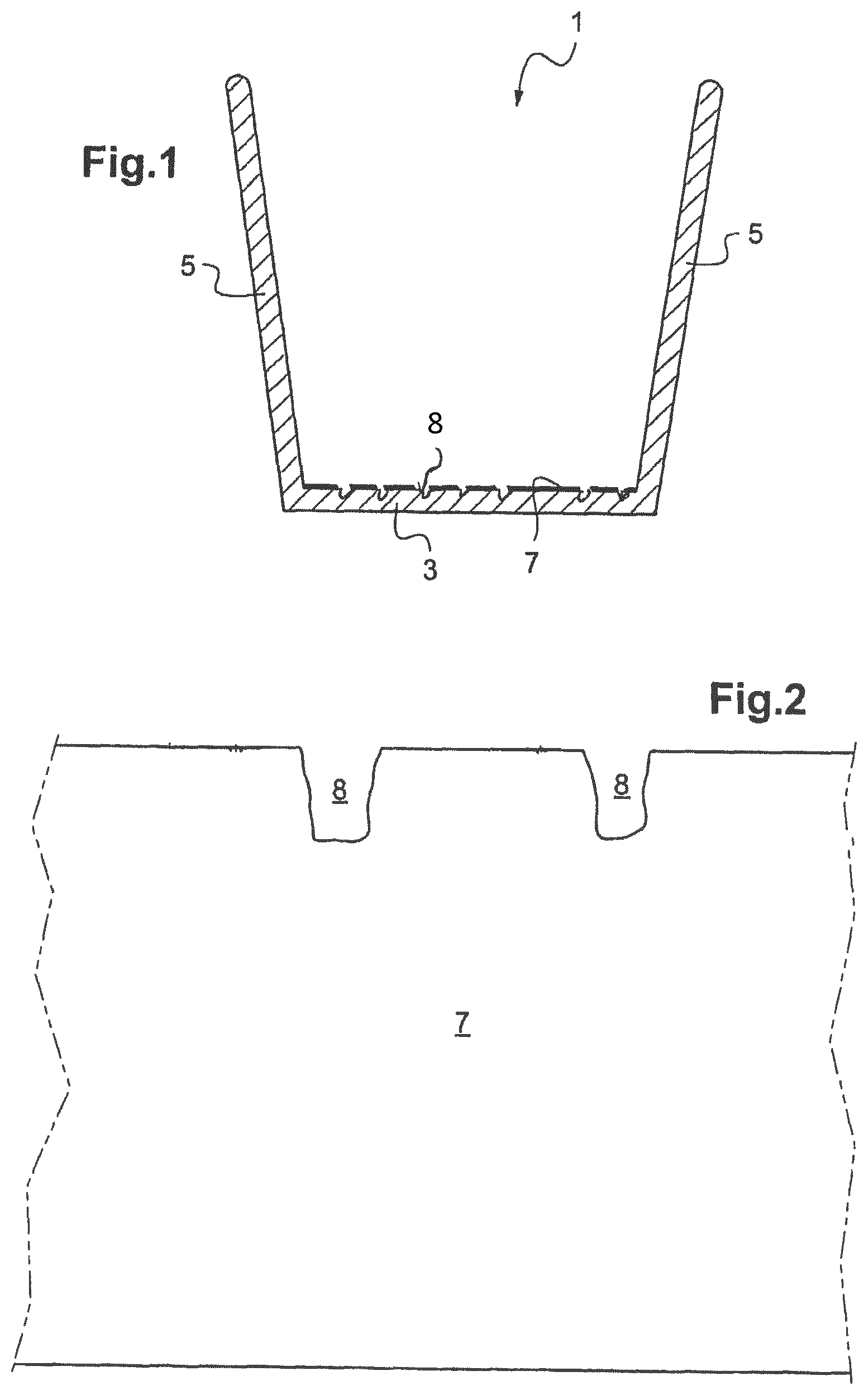 Patent US12324531 — Container with effervescent action — Figure 1