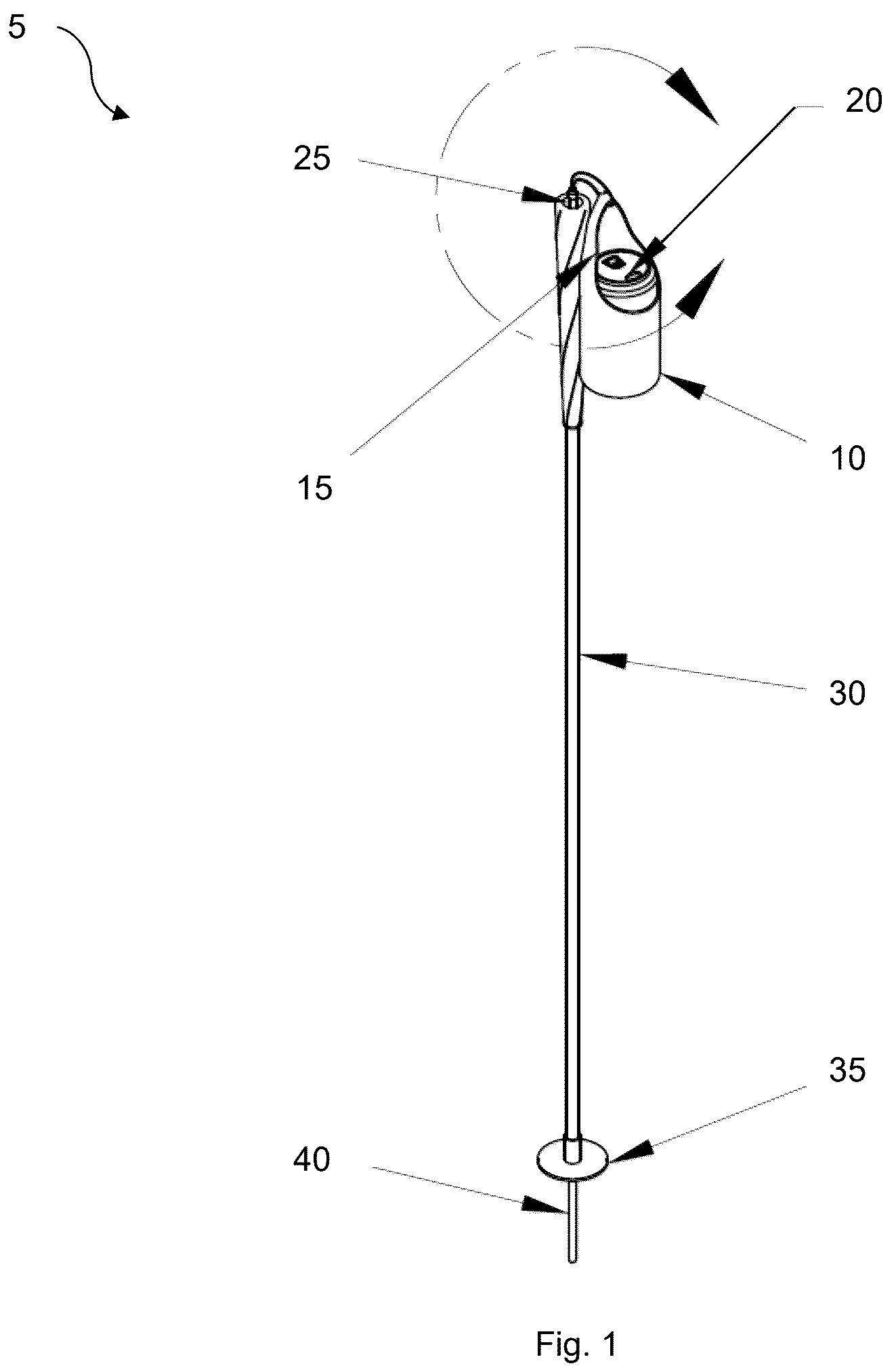 Patent US12324532 Figure 1 – Portable beverage holder device