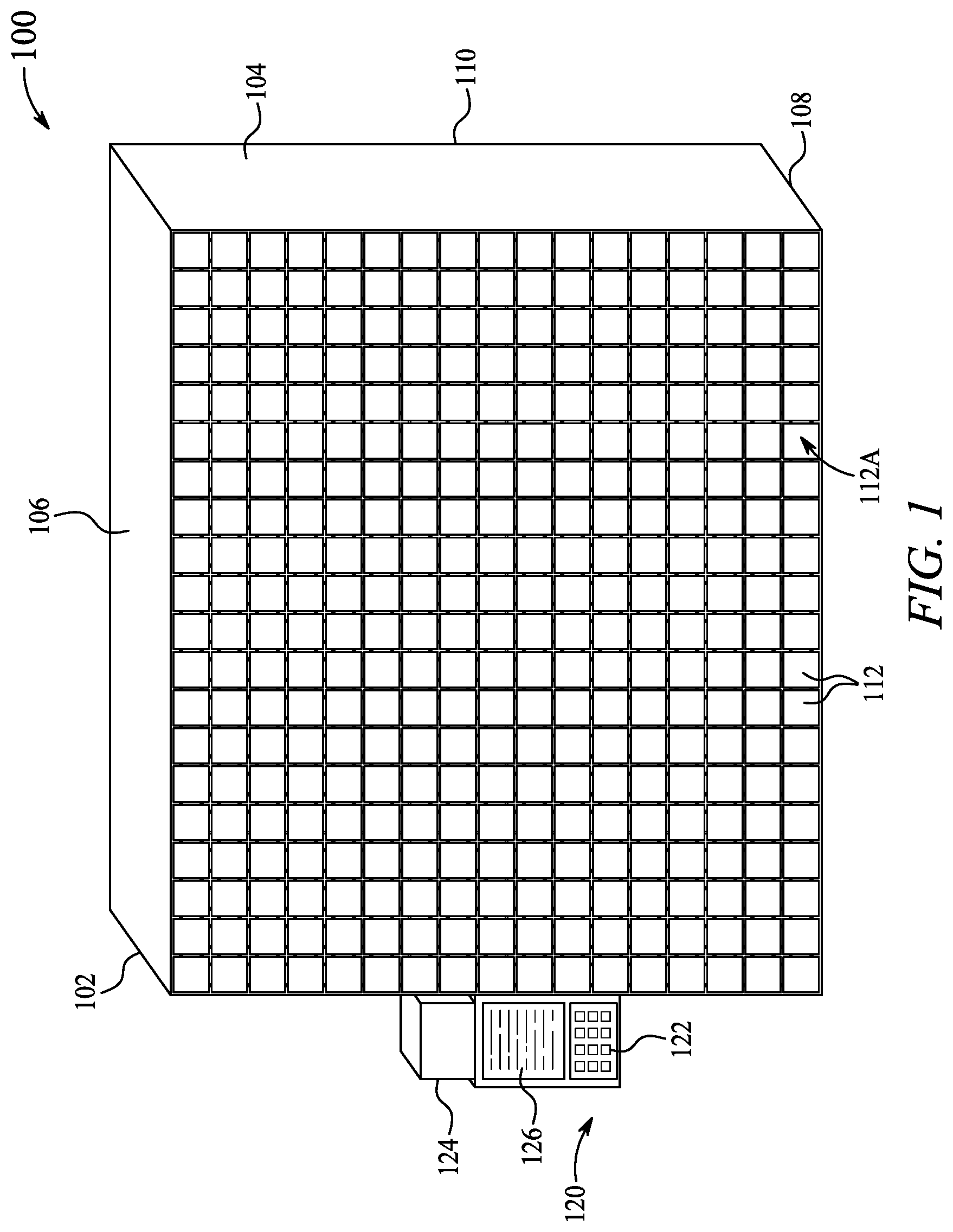 Patent US12324534 — Flexible intelligent parcel locker — Figure 1