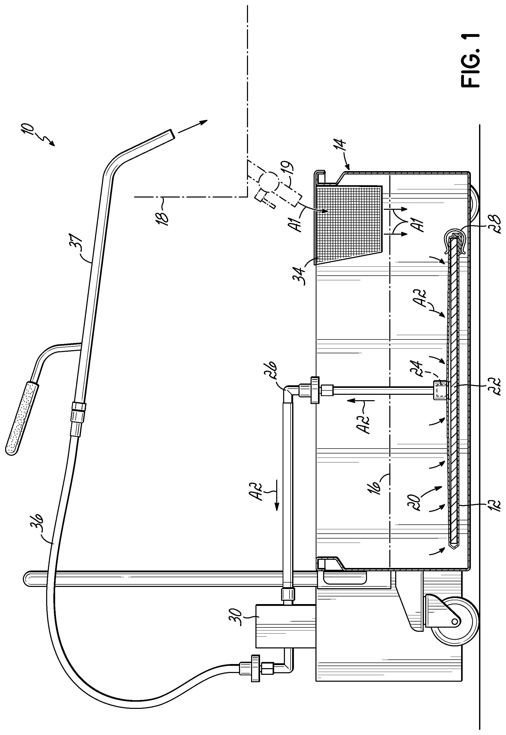 Patent US12324540 Figure 1 – Method of using high temperature filter for edible cooking oil