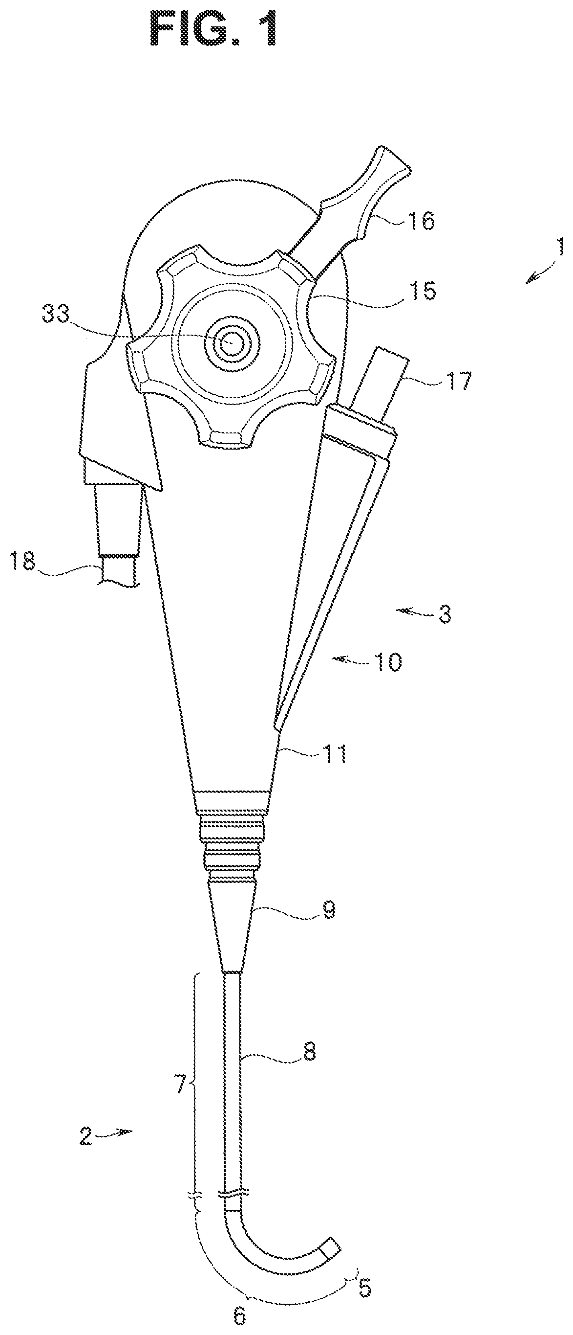 Patent US12324566 Figure 1 – Bending operation mechanism for endoscope and endoscope