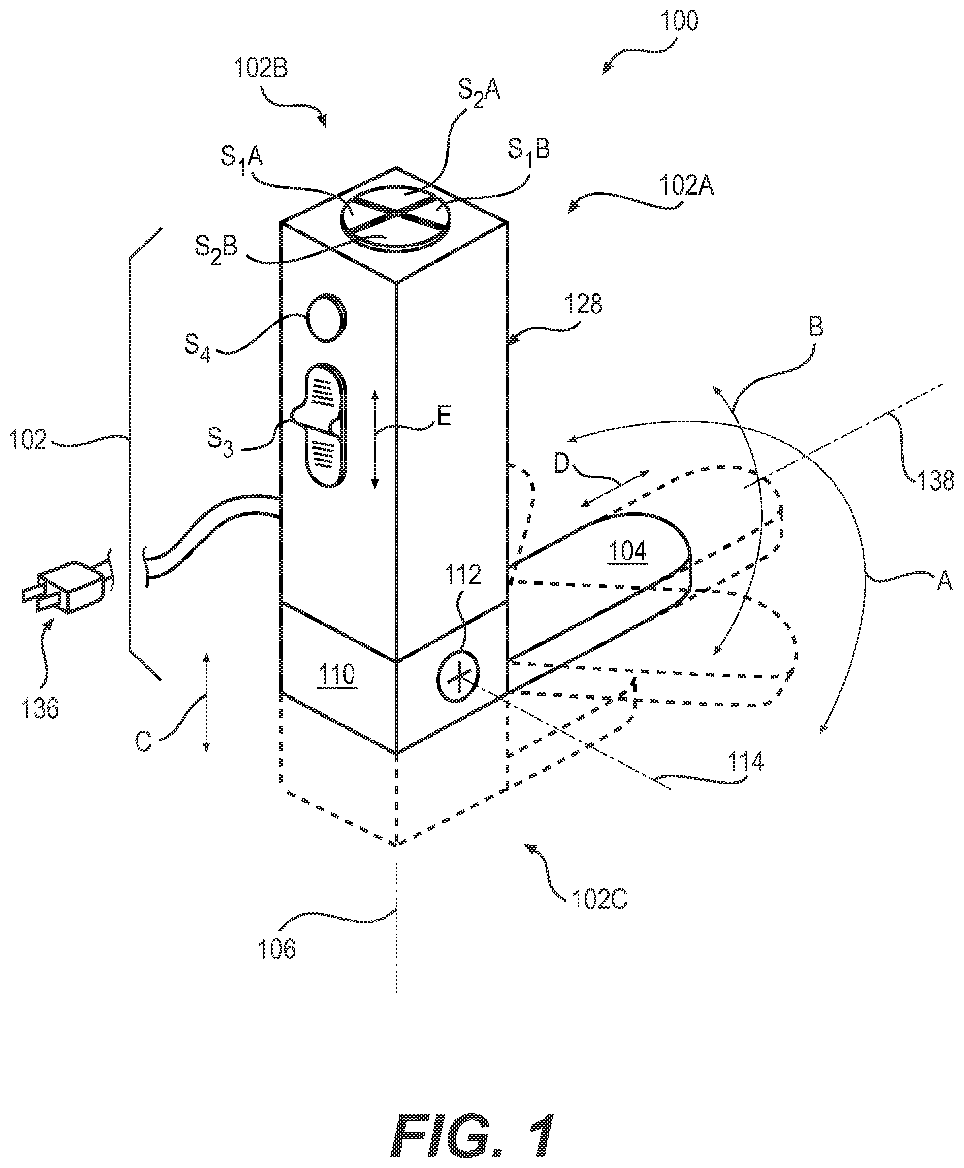 Patent US12324569 — Laryngoscope with blade position adjustment — Figure 1