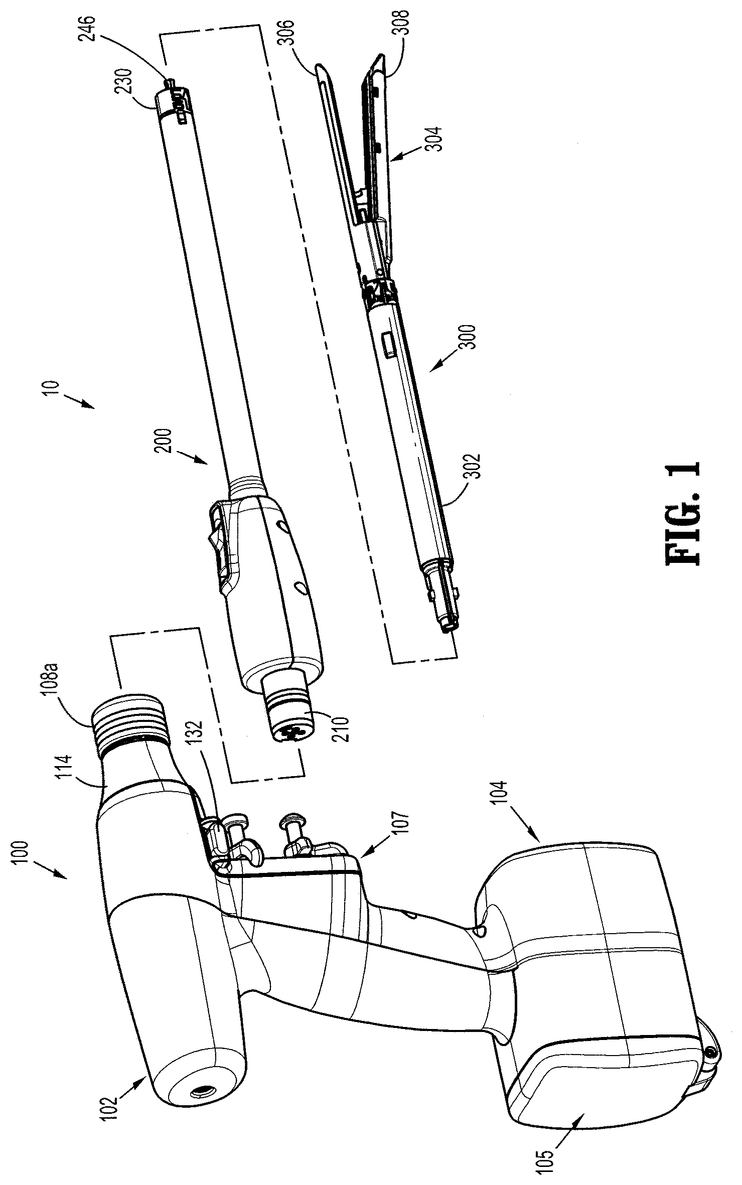 Patent US12324579 — Mechanisms for compensating for battery pack failure in powered surgical instruments — Figure 1
