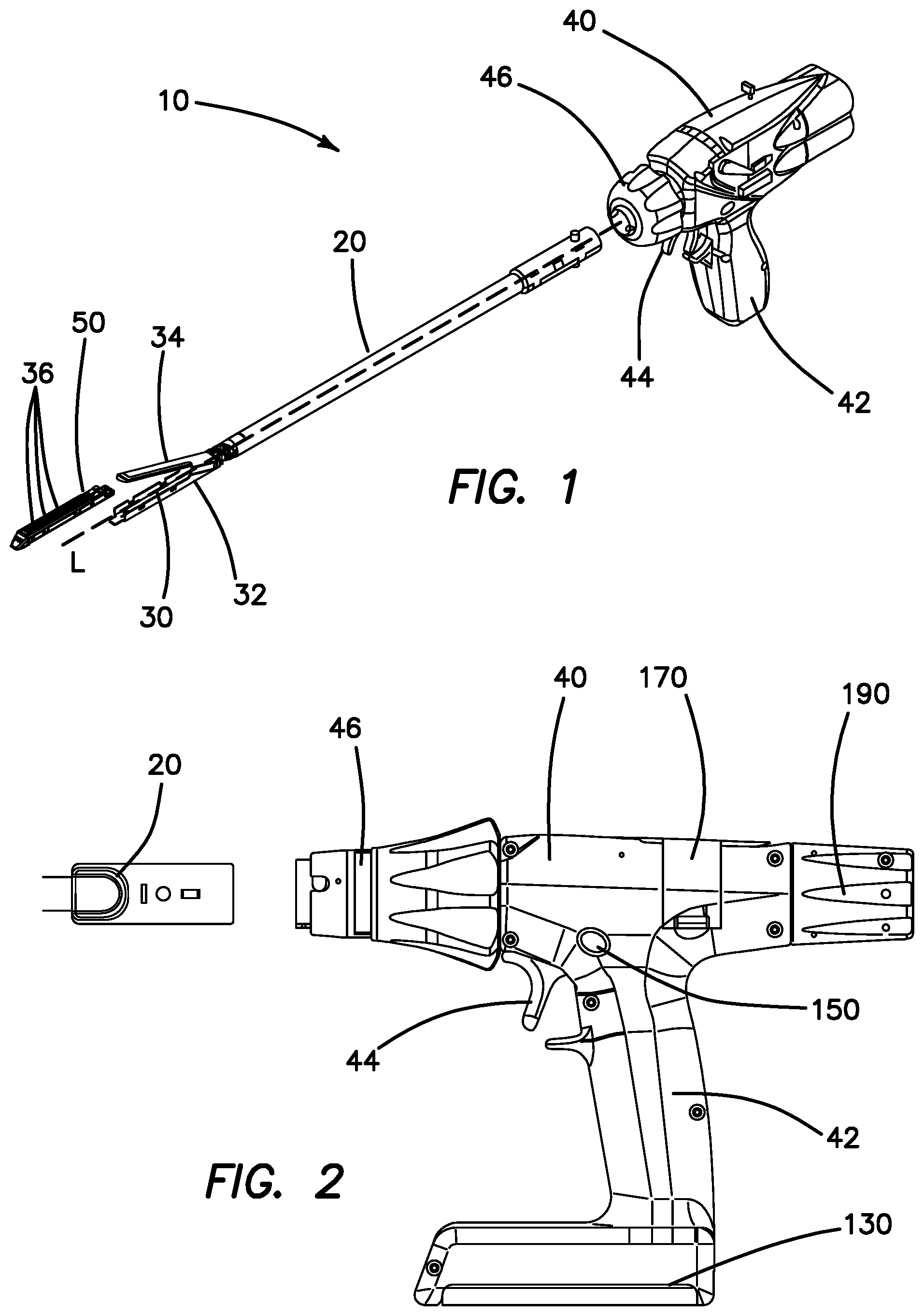 Patent US12324582 — Surgical stapler having a powered handle — Figure 1