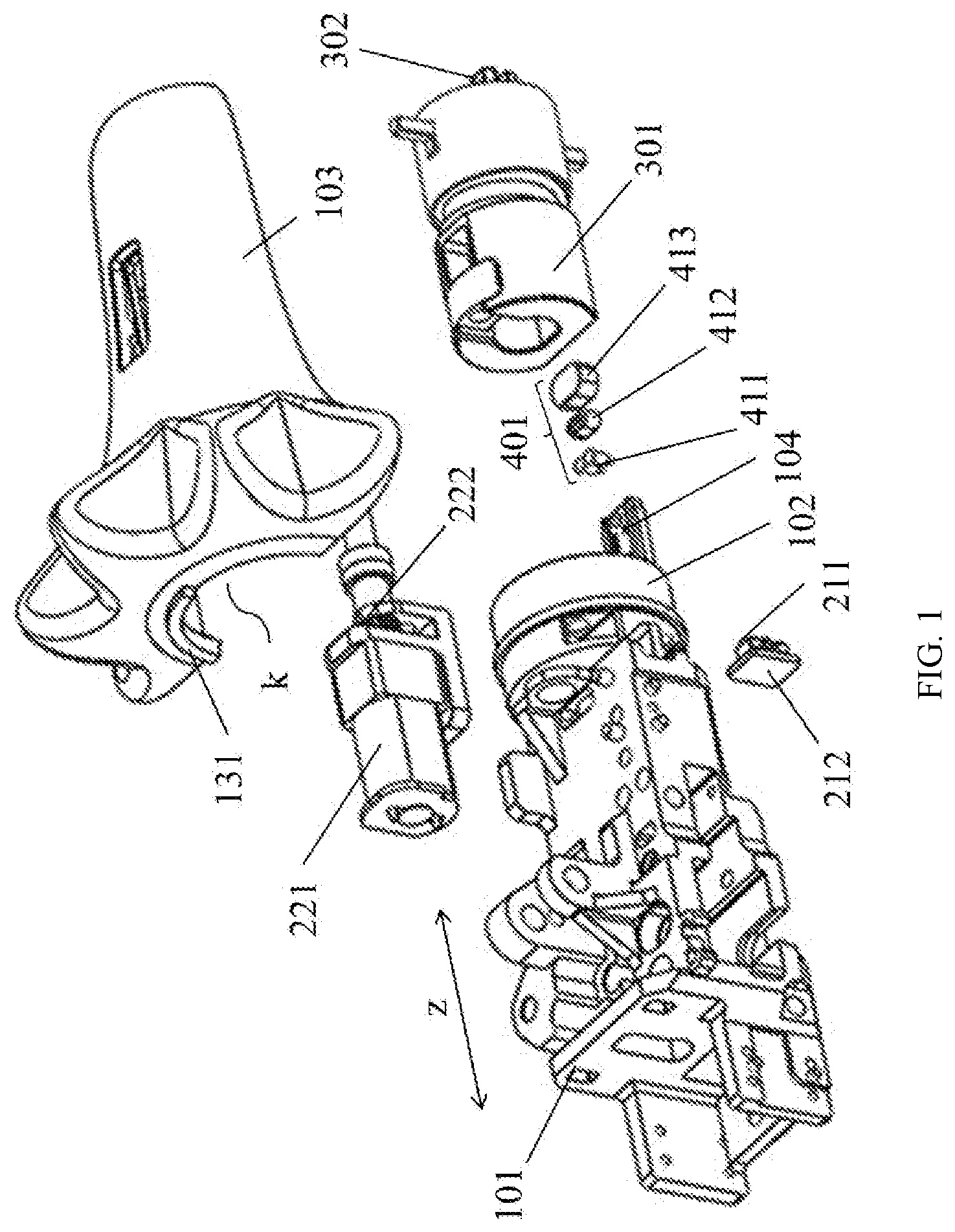 Patent US12324646 — Deflection detector, method of controlling deflection detector, electric stapler, and medical device — Figure 1