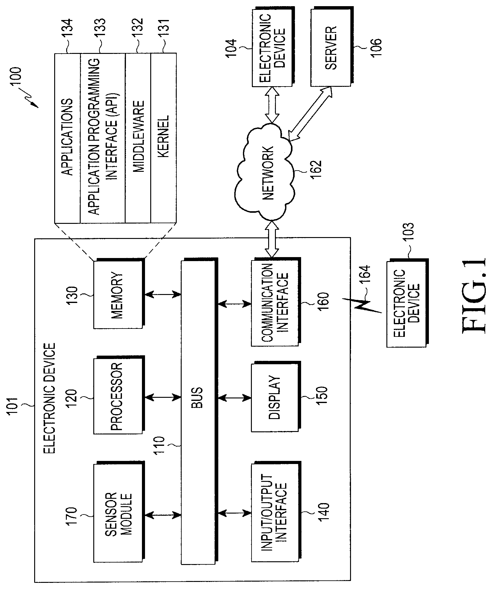 Patent US12324655 — Method for measuring biological signal and wearable electronic device for the same — Figure 1