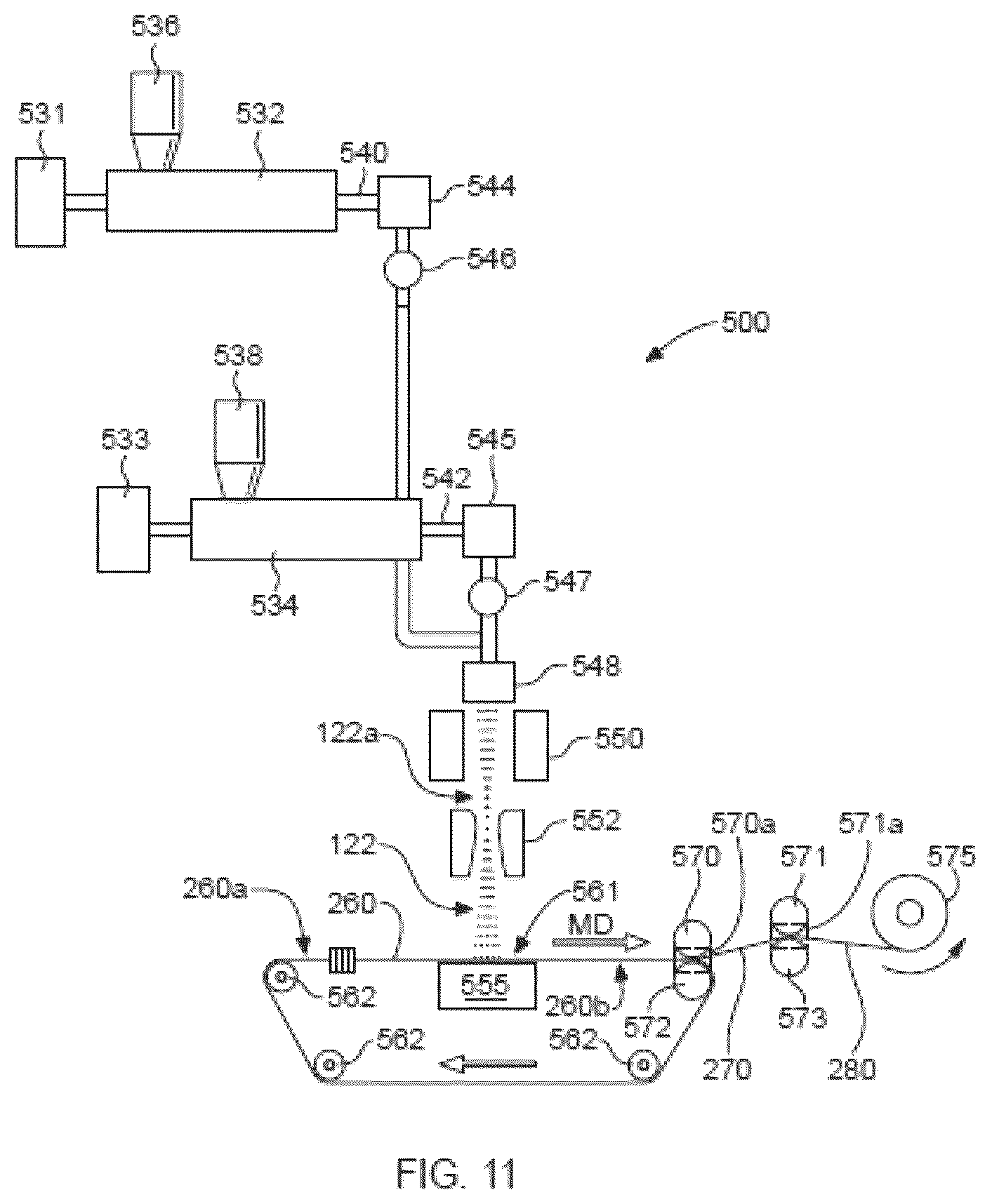 Patent US12324732 Figure 7 – Absorbent article with function-formed topsheet, and method for manufacturing
