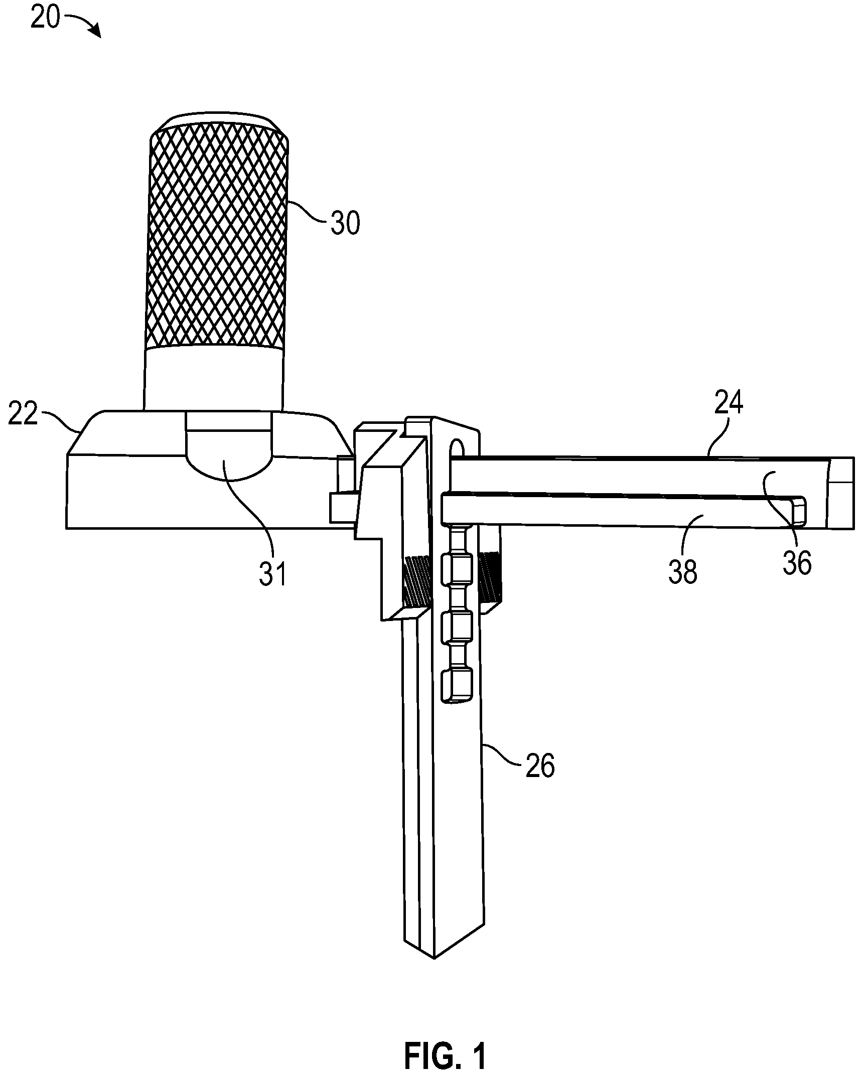 Patent US12324750 — Shield guide assembly — Figure 1