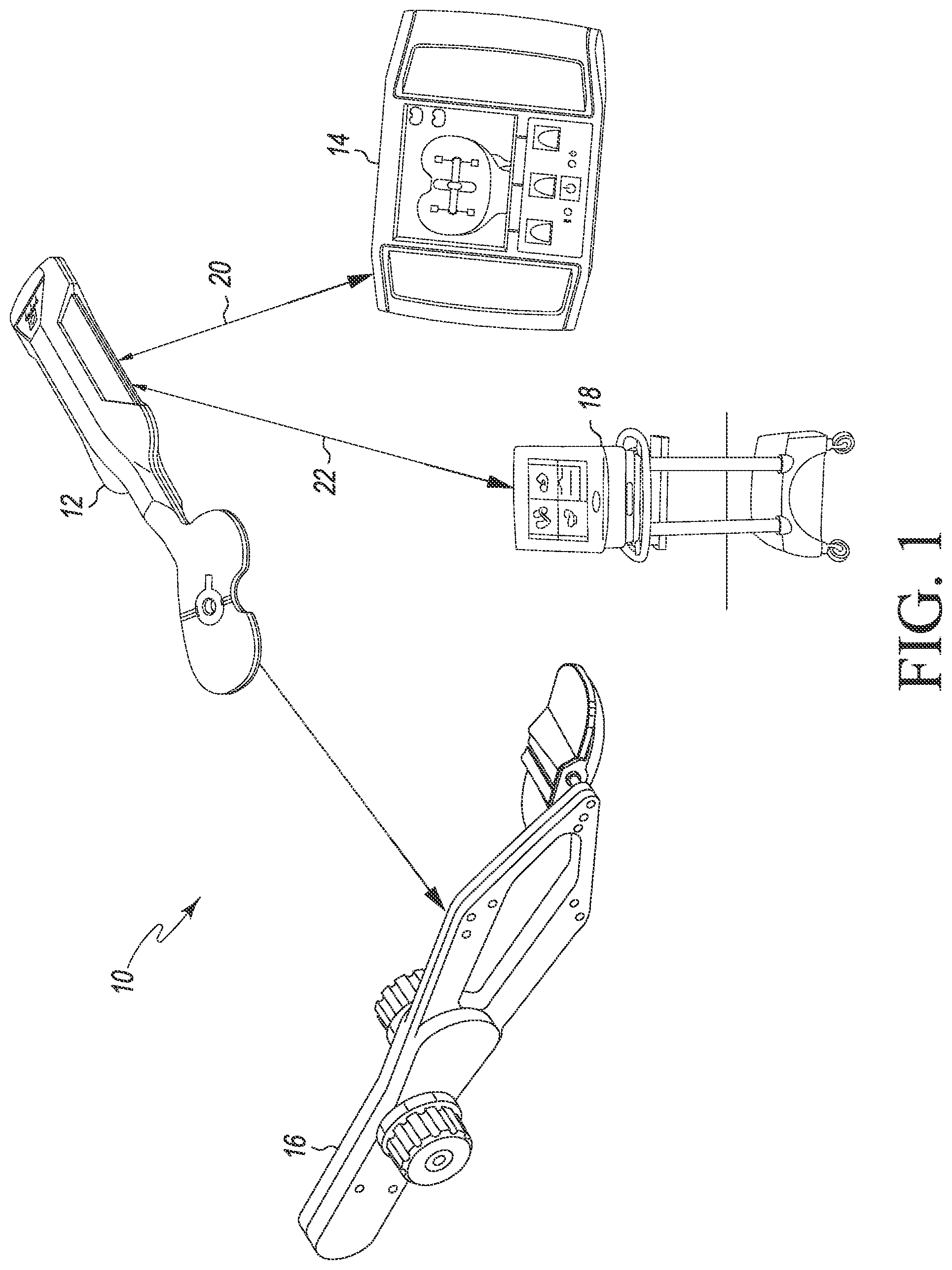 Patent US12324752 — Orthopaedic surgical system for determining joint forces of a patient's knee joint — Figure 1