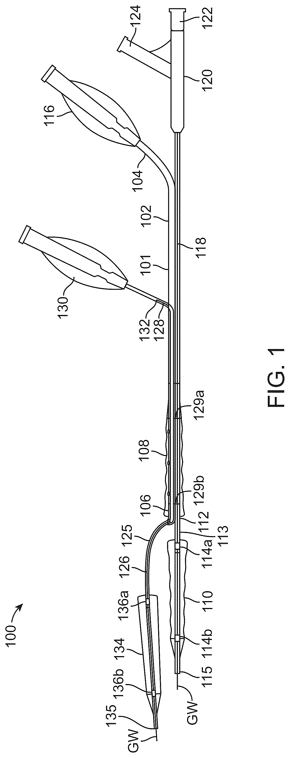 Patent US12324757 — Multi-stent and multi-balloon apparatus for treating bifurcations and methods of use — Figure 1