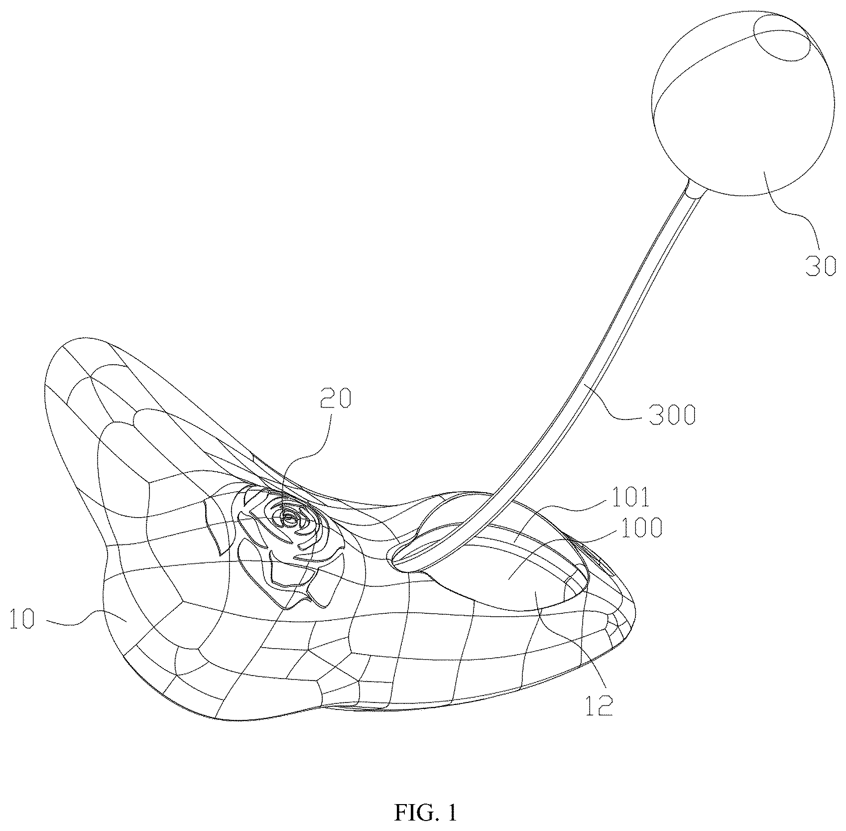 Patent US12324783 — Massage device and massage method — Figure 1