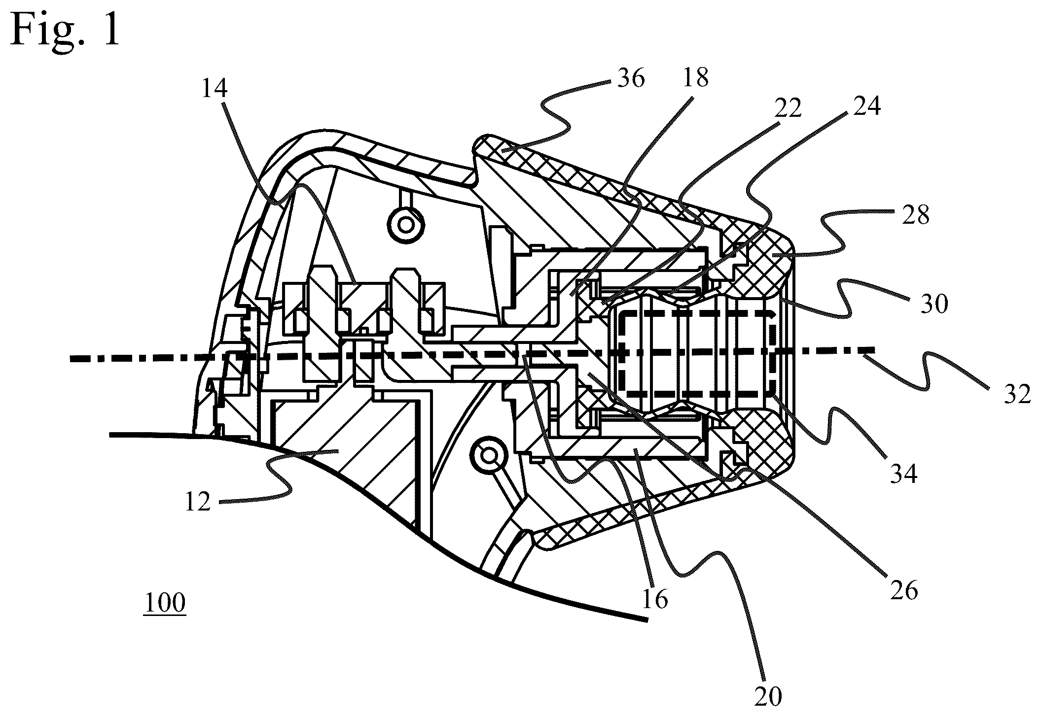 Patent US12324784 — Pressure field generator and stimulation device including the same — Figure 1
