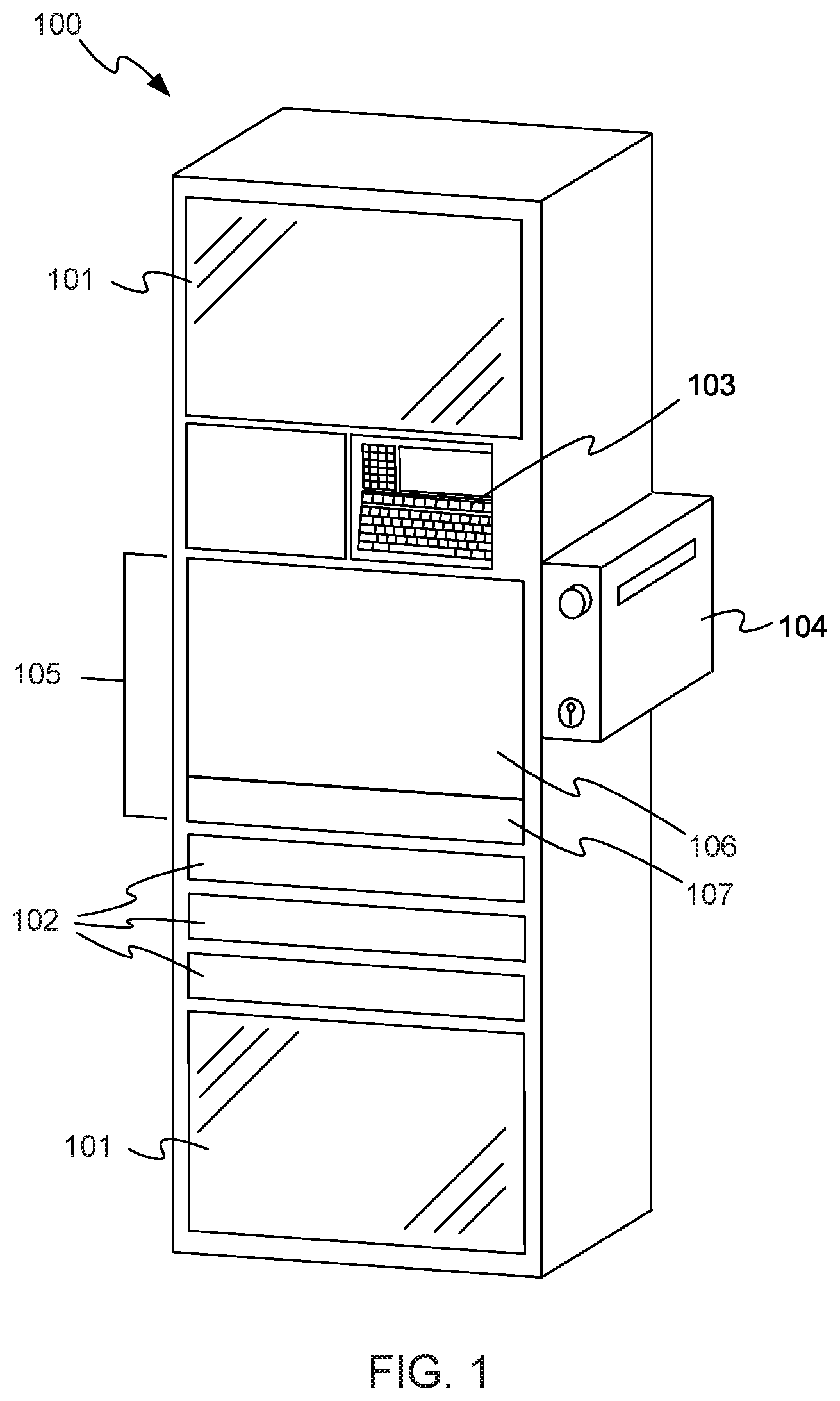 Patent US12324788 — Unit dose dispensing mechanisms — Figure 1