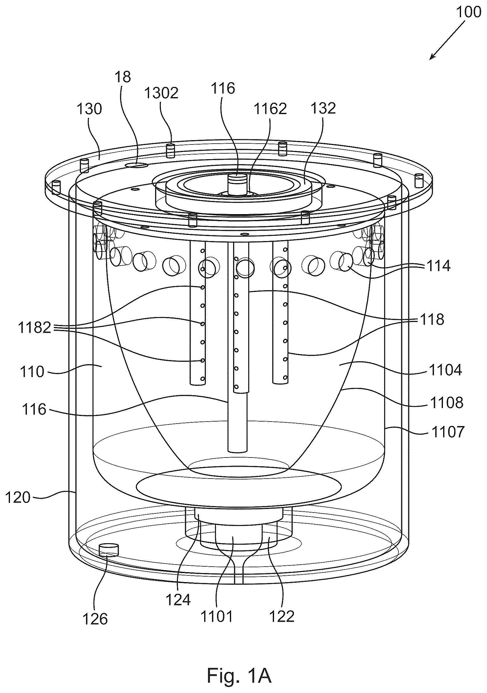 Patent US12324877 — Blood-gas exchange device and methods of use — Figure 1