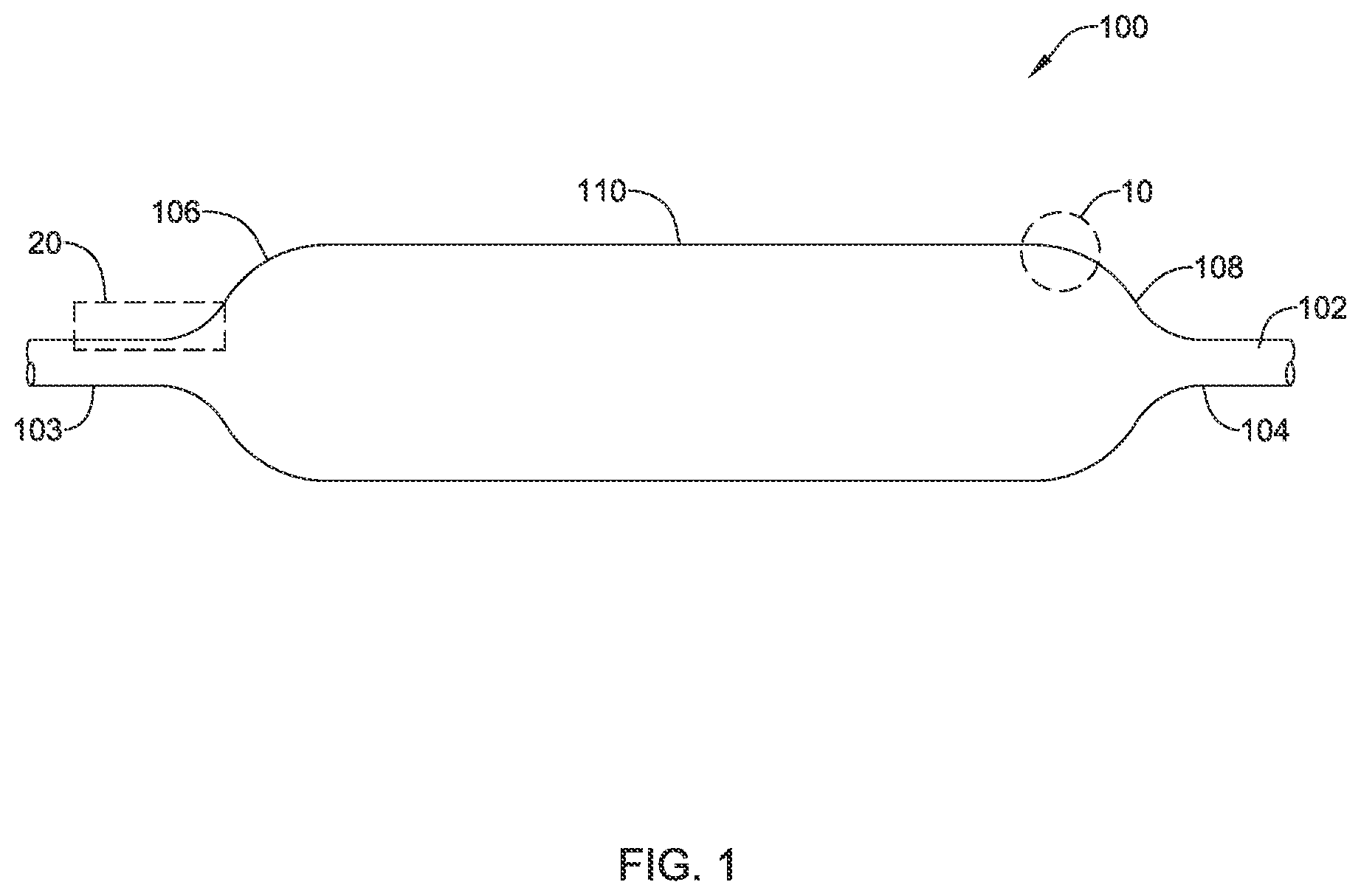 Patent US12324884 Figure 1 – Balloon catheter