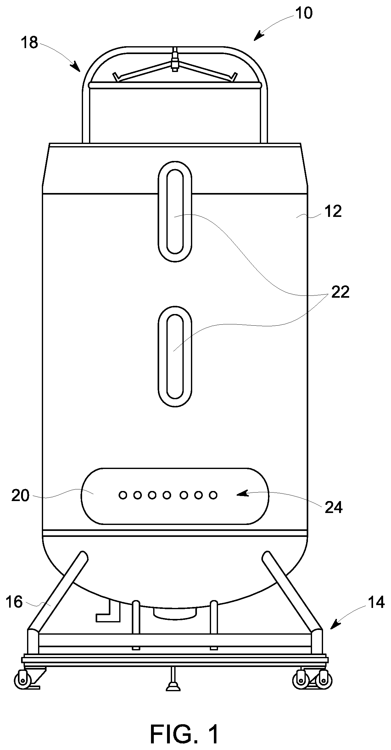 Patent US12324895 — Sparger device for a bioprocessing system and method of manufacturing a sparger device — Figure 1