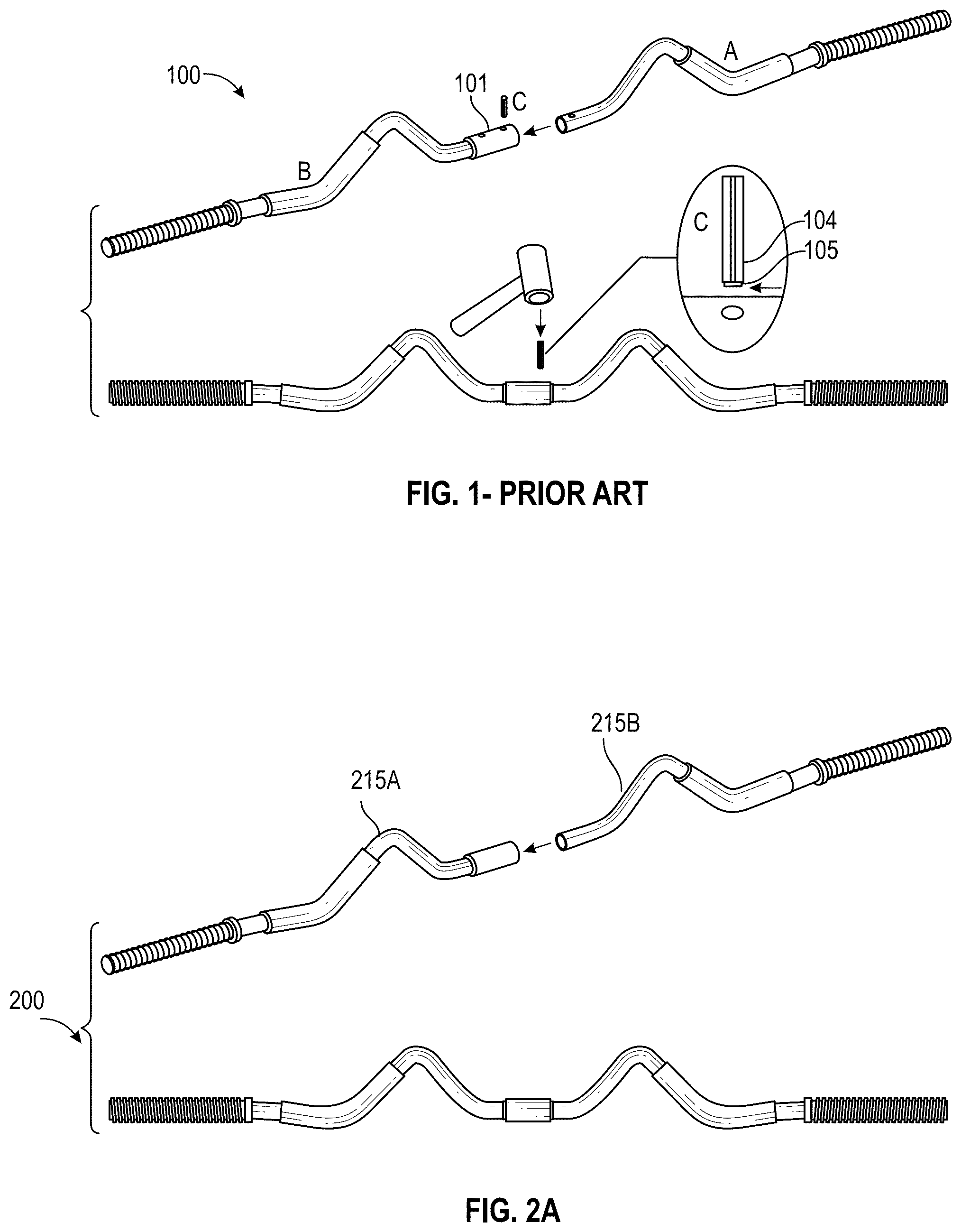 Patent US12324945 — Exercise bar connector assembly — Figure 1