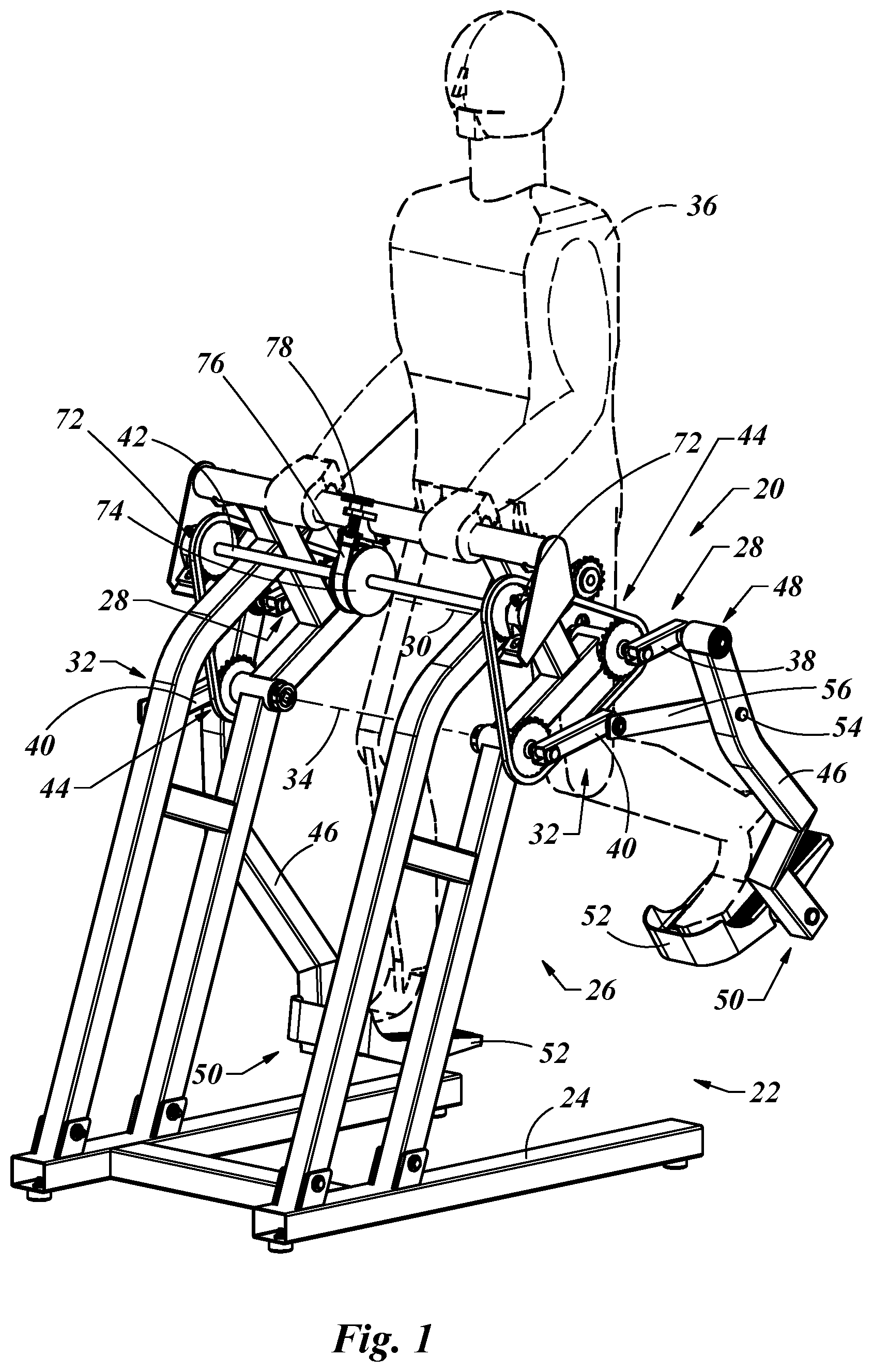 Patent US12324948 — Exercise device — Figure 1