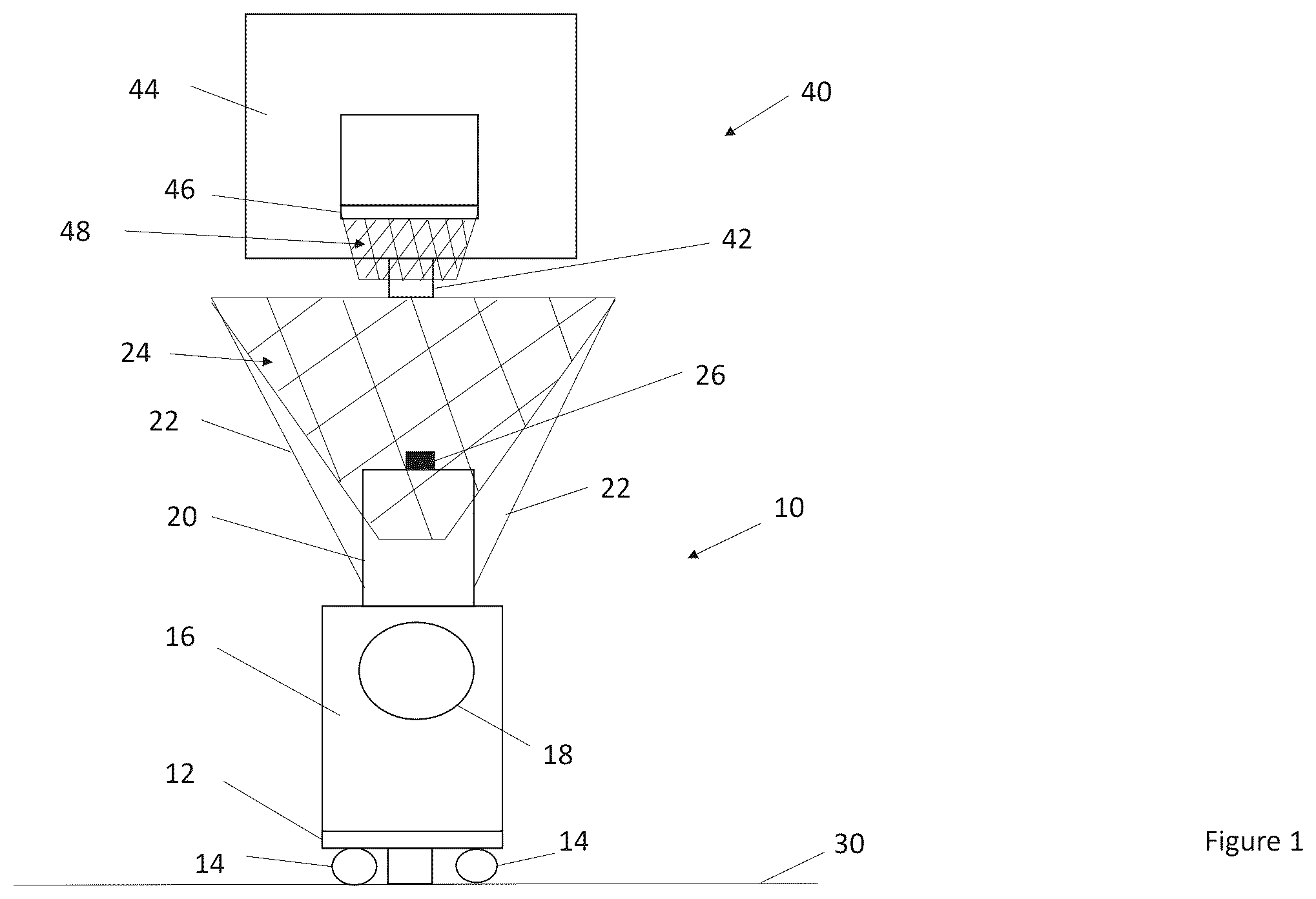 Patent US12324971 — Basketball practice machine, system, and method with multi-machine performance tracking — Figure 1