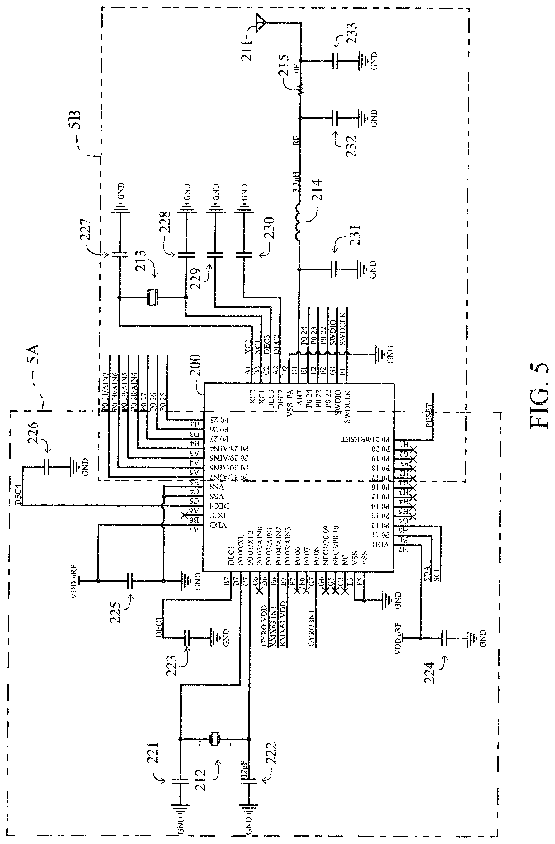 Patent US12324973 Figure 4 – Iron golf club with electrical components