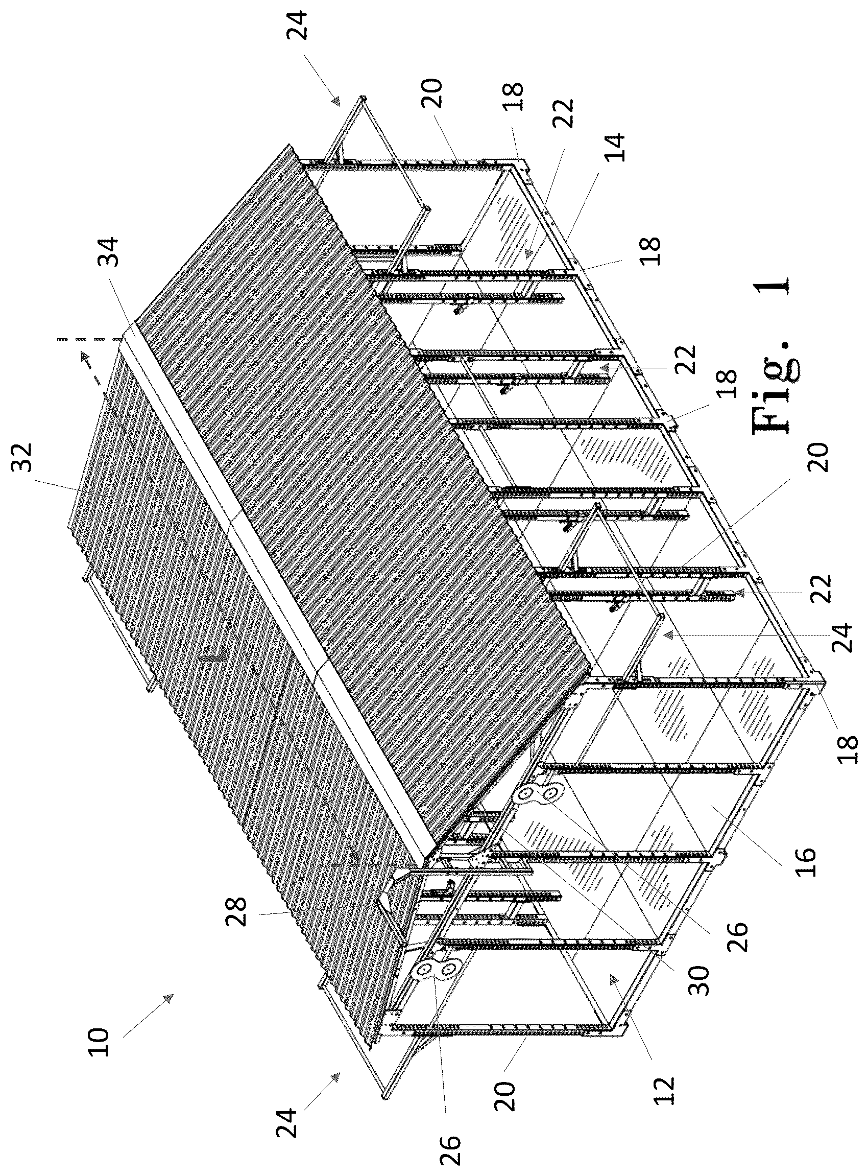 Patent US12324976 — Outdoor fitness pavilion — Figure 1