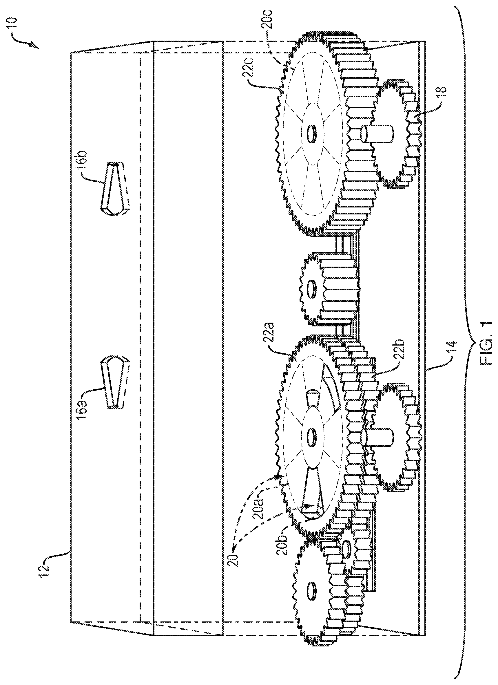 Patent US12324982 — Game system with gears and indicia — Figure 1