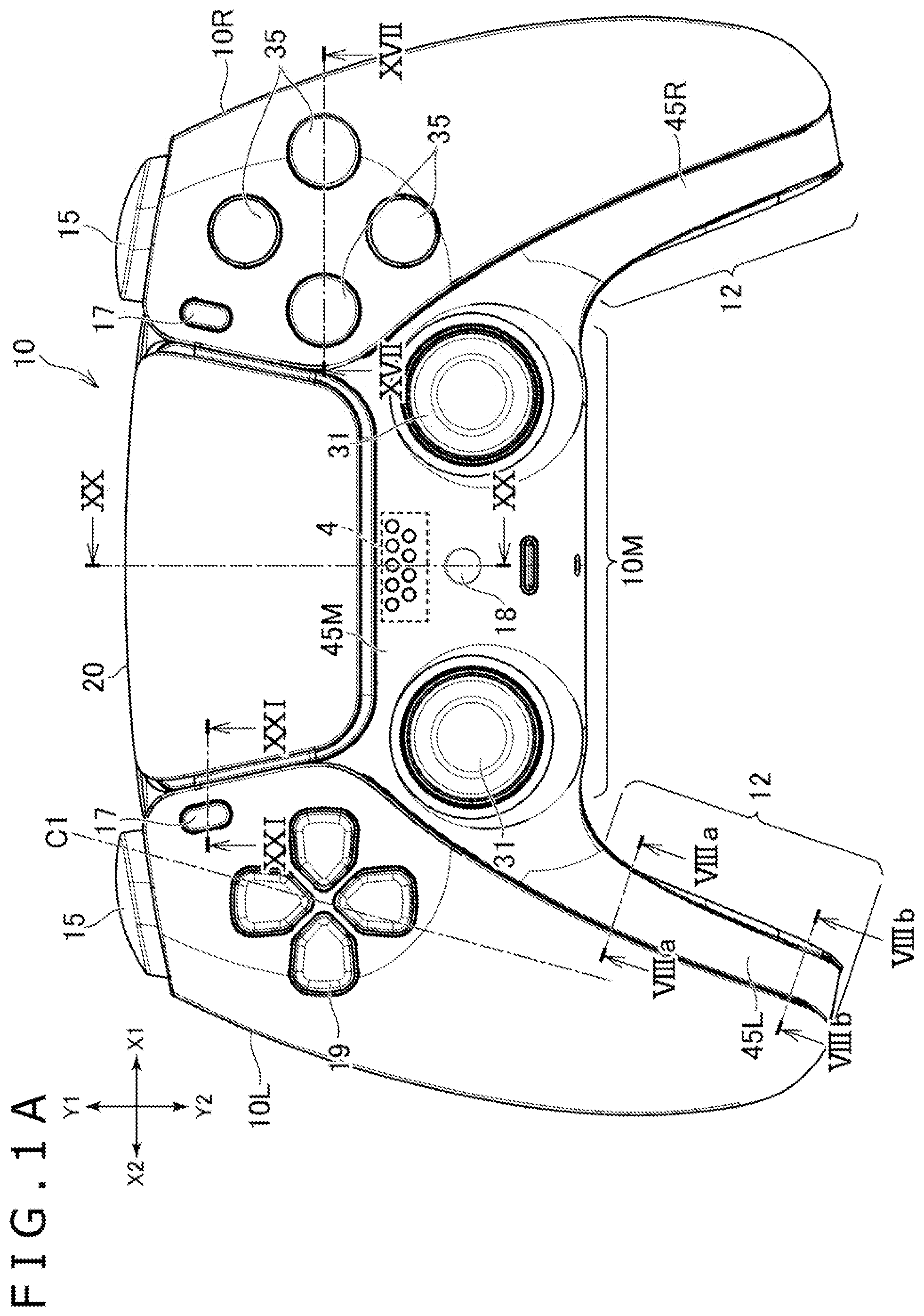 Patent US12324984 — Input device — Figure 1