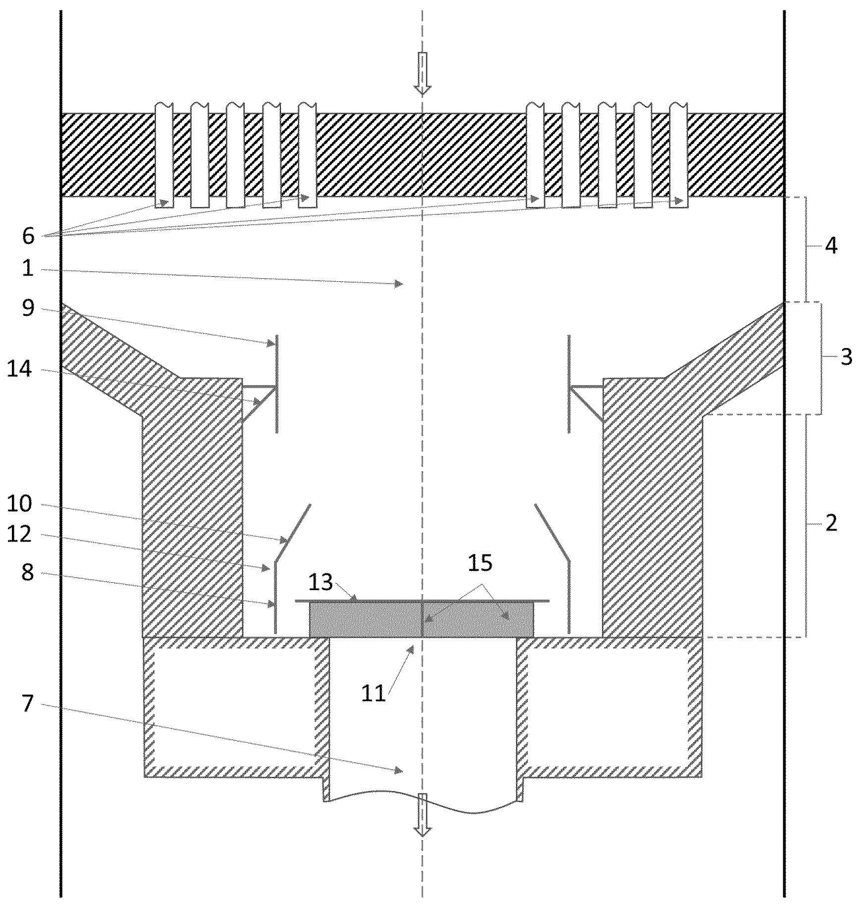 Patent US12324994 — Stripper with bottom chamber — Figure 1