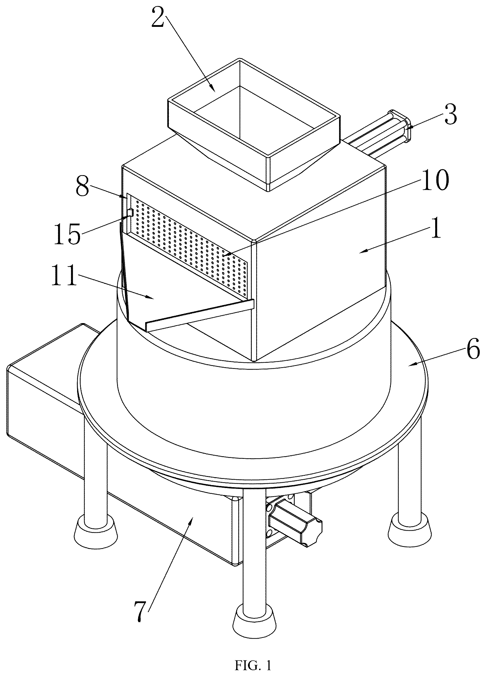 Patent US12325029 — Organic solid waste treatment equipment and application method thereof — Figure 1