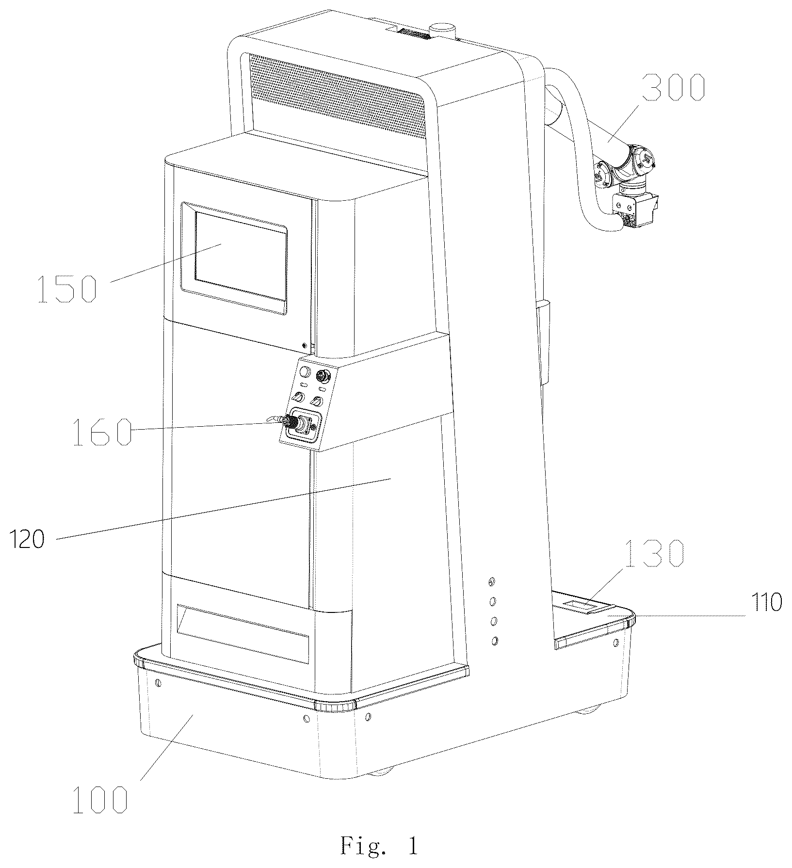 Patent US12325035 — Surface-coating robot operating system and method thereof — Figure 1