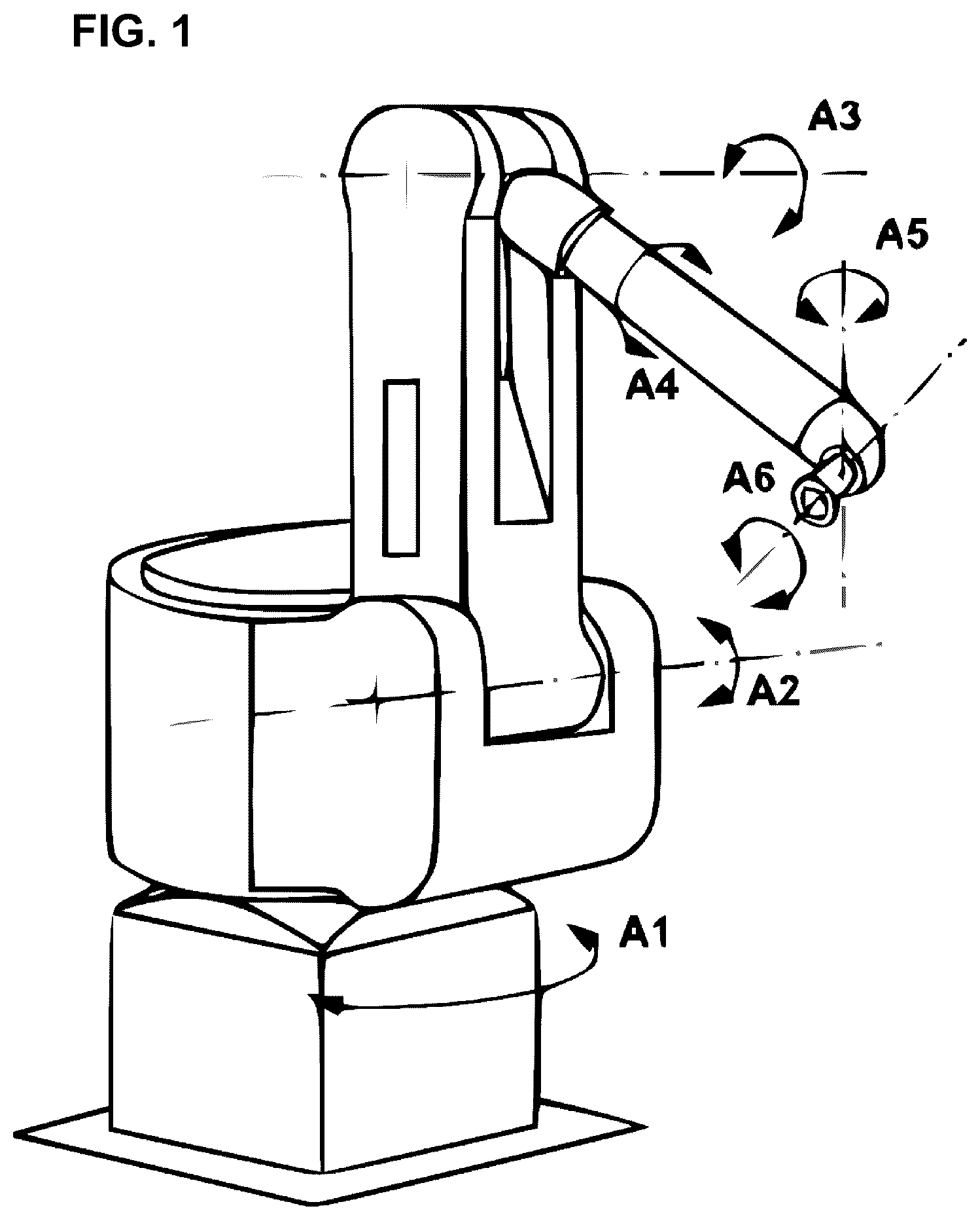 Patent US12325036 — Atomizer changing system for multi-axis hollow-wrist coating robots — Figure 1