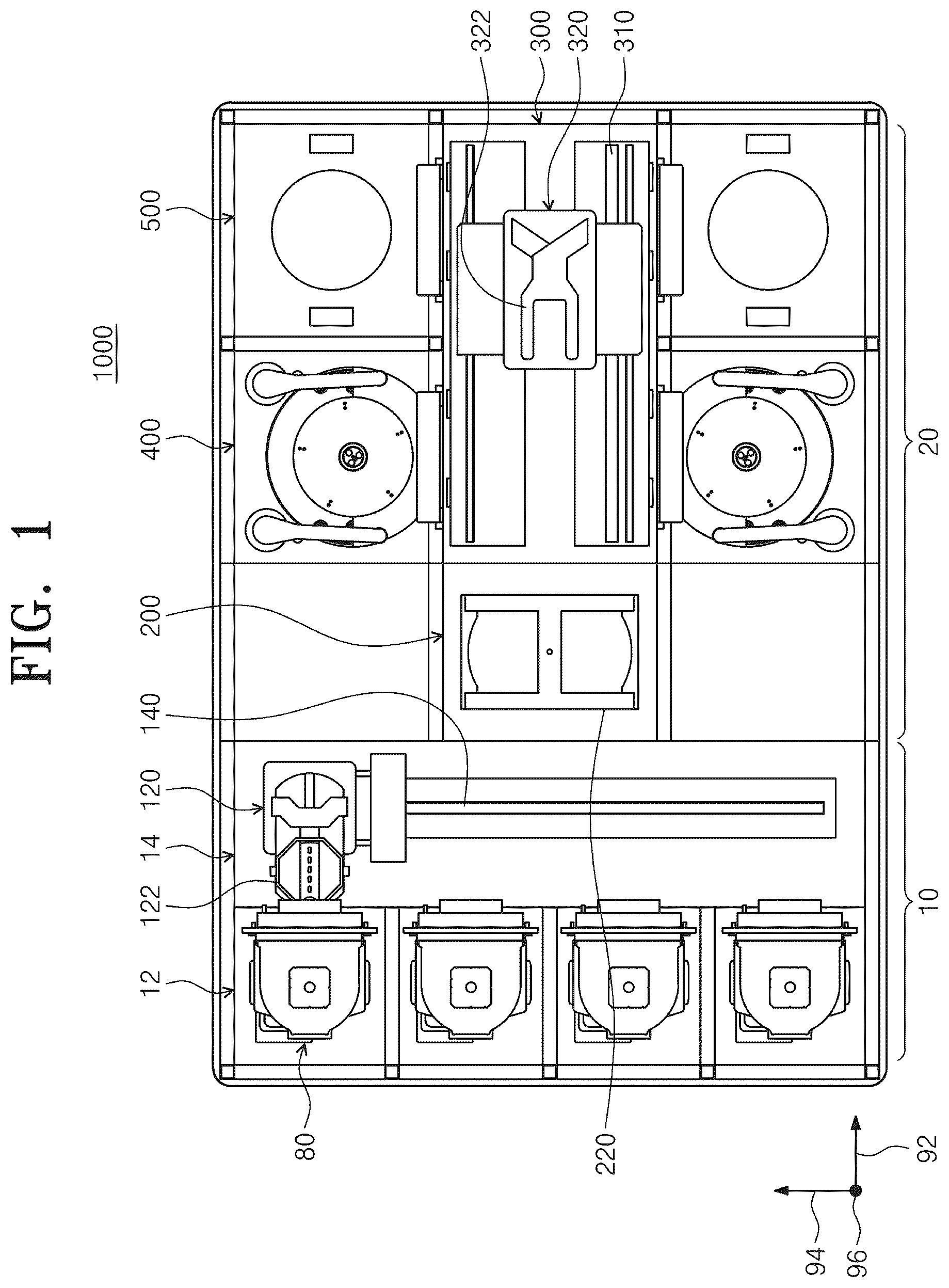 Patent US12325053 — Substrate treating apparatus and substrate treating method — Figure 1