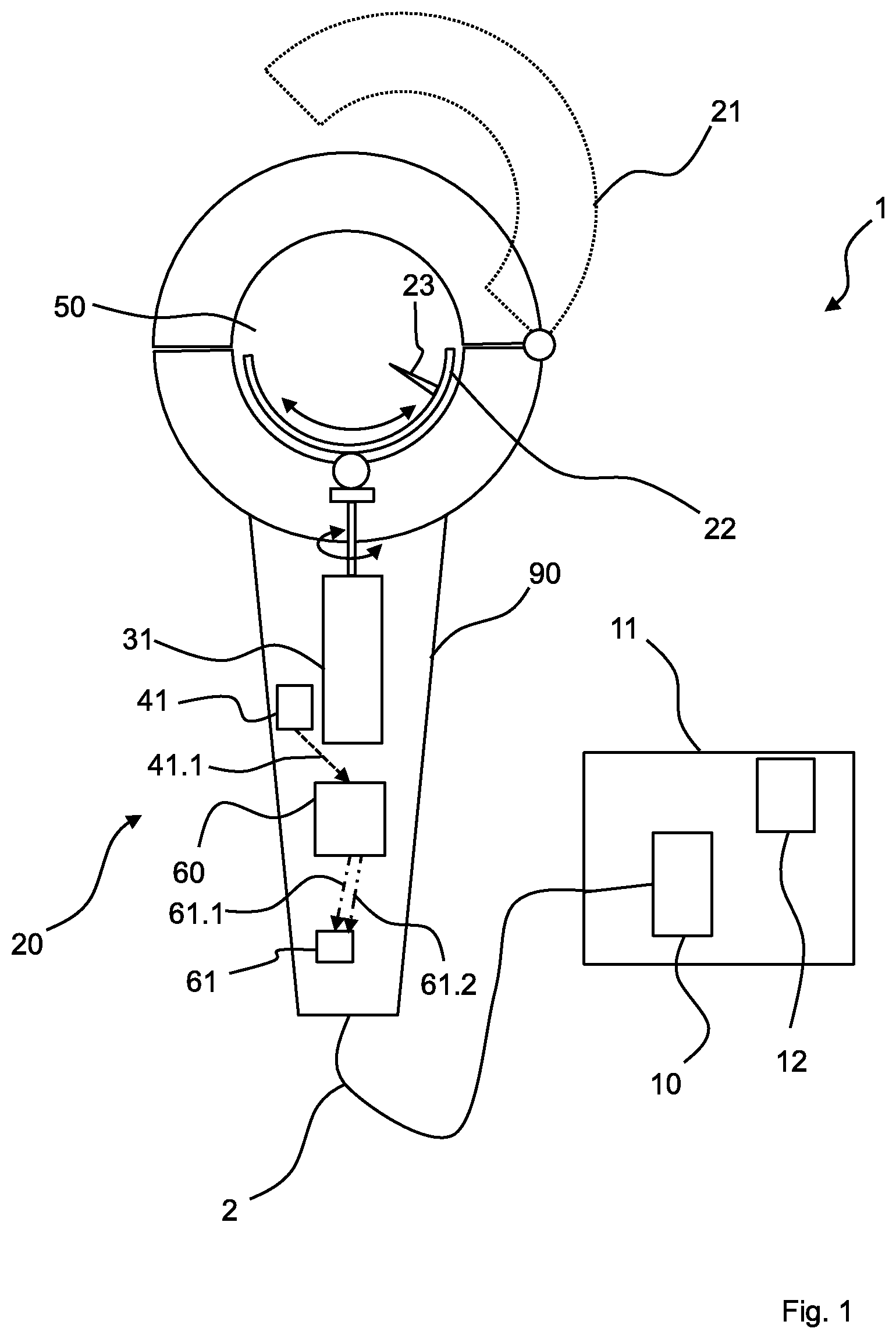 Patent US12325093 — Orbital welding device with simplified handling — Figure 1