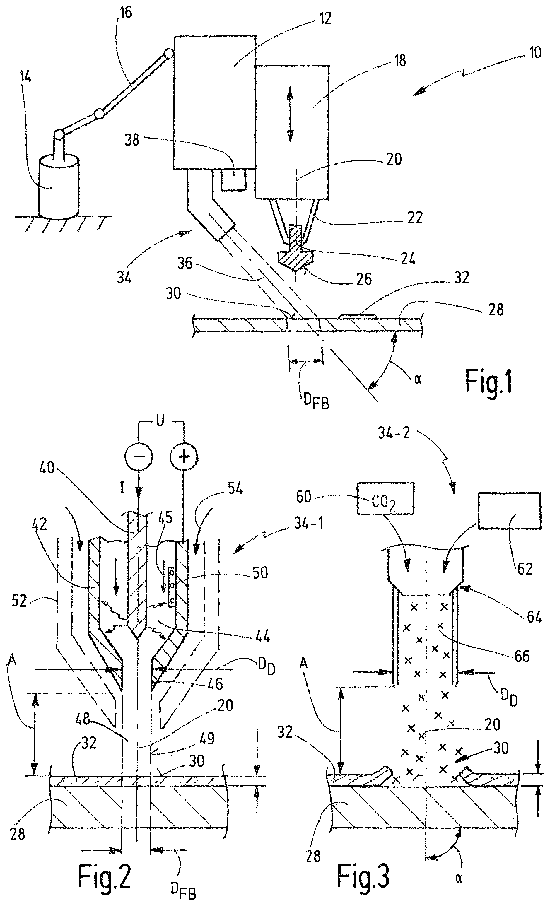 Patent US12325095 — Method and device for joining elements to components — Figure 1