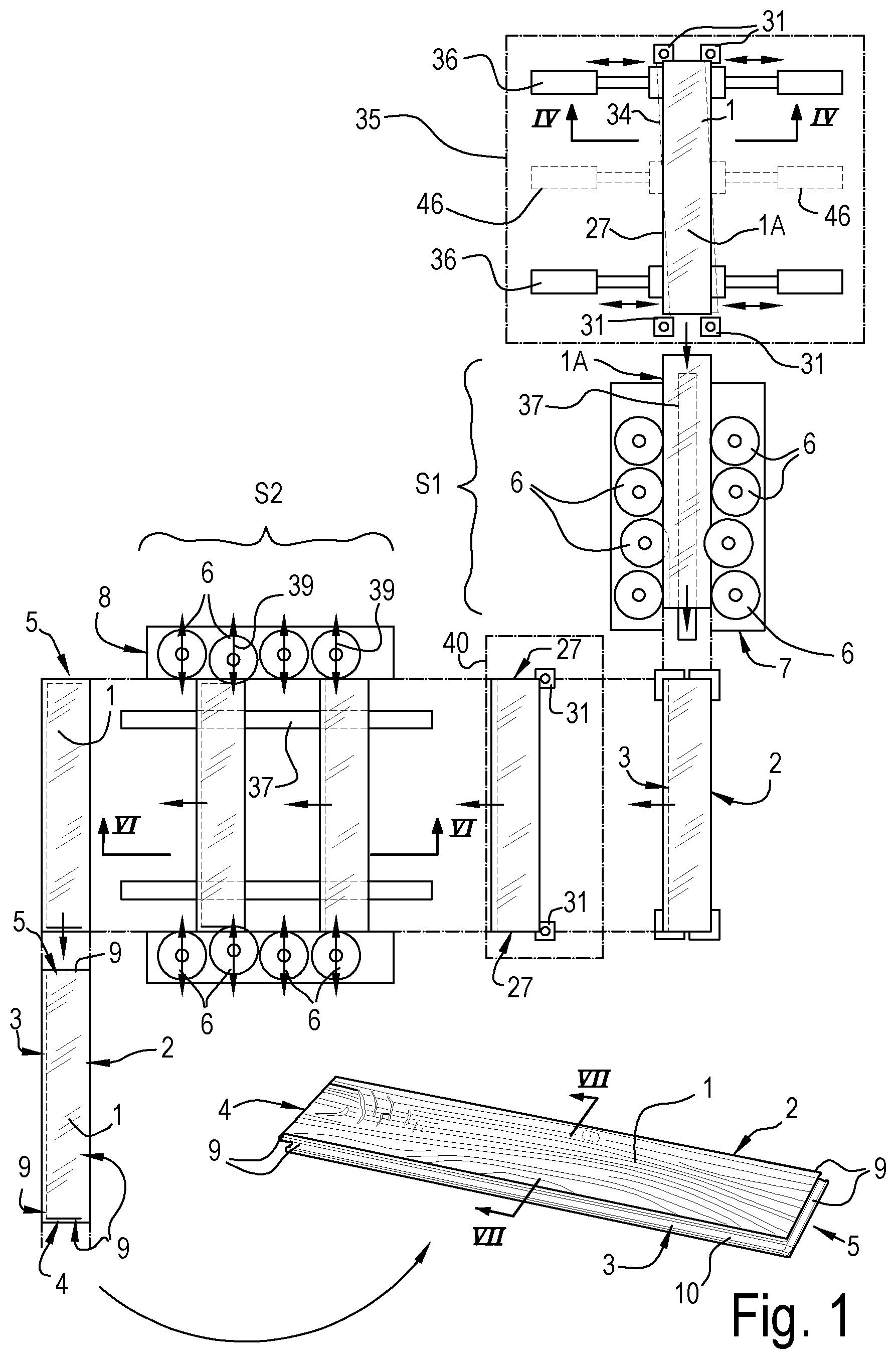 Patent US12325099 — Method for manufacturing panels — Figure 1