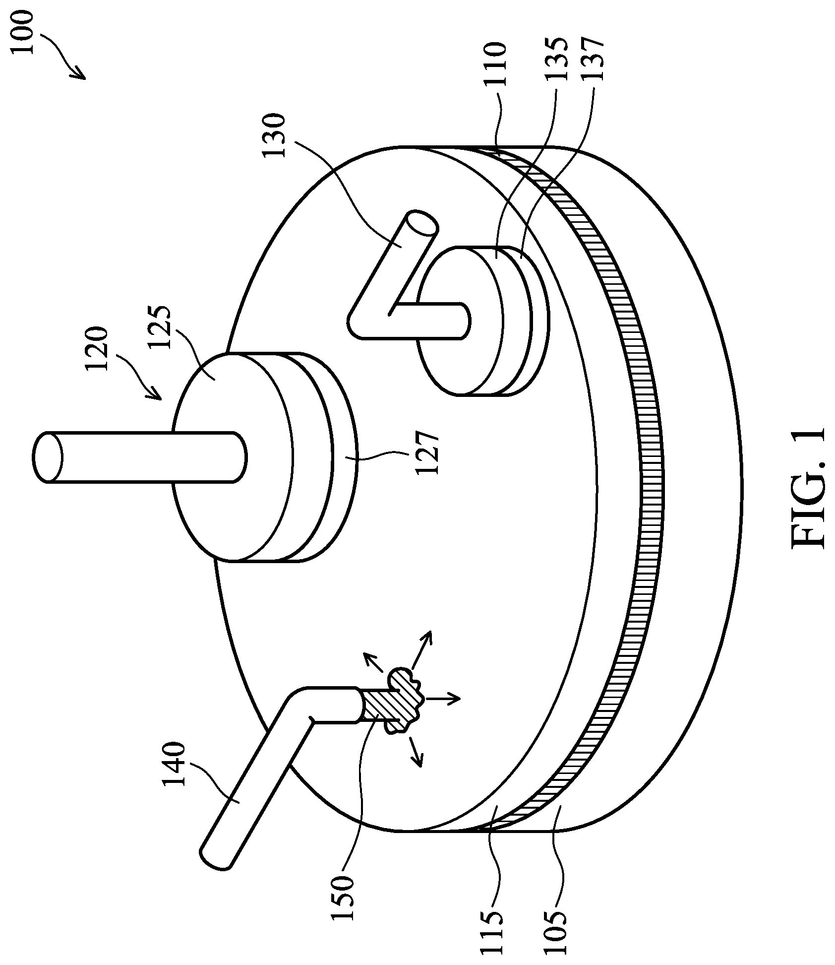 Patent US12325102 — Chemical mechanical polishing apparatus and method — Figure 1