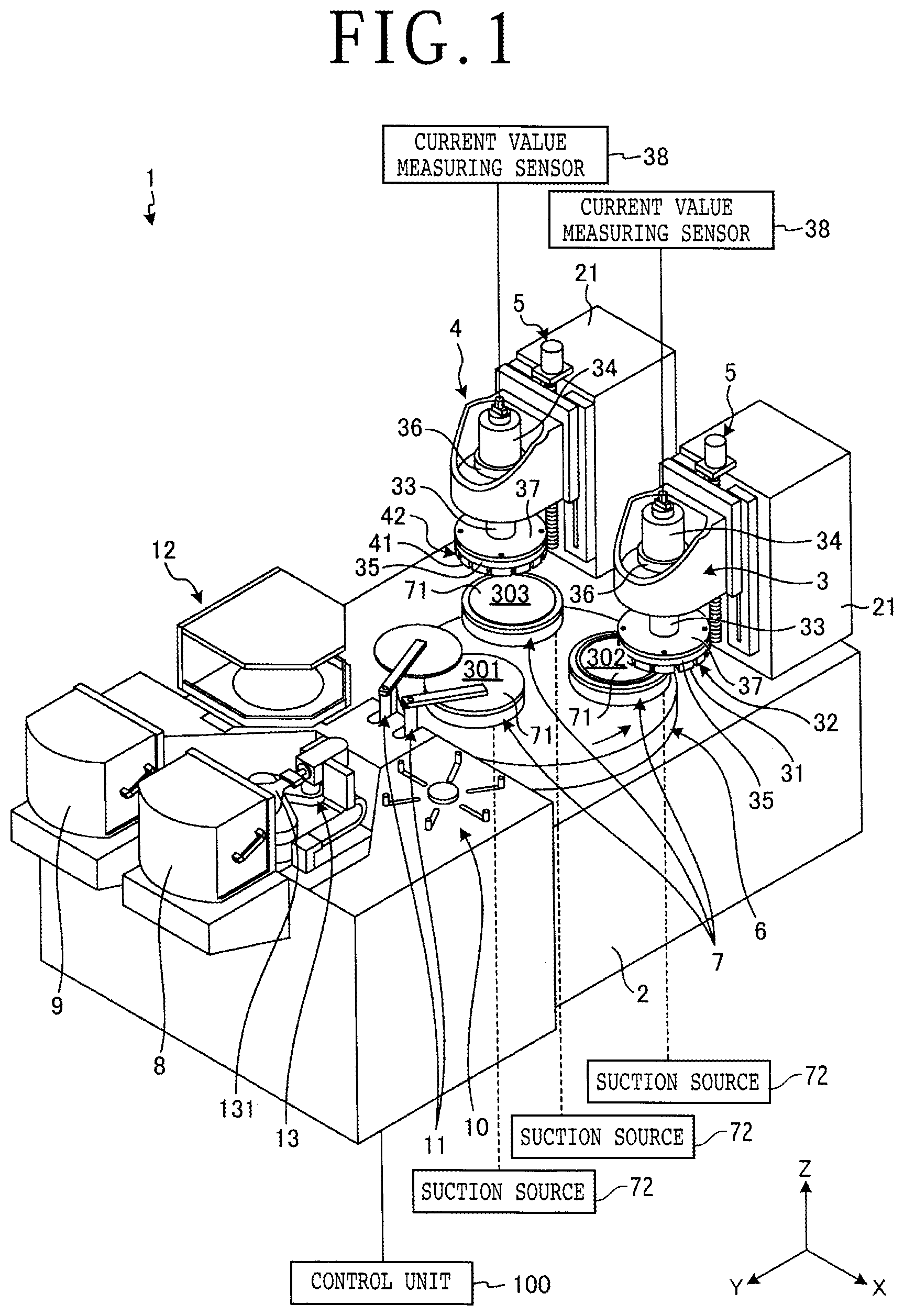 Patent US12325104 — Grinding method of workpiece — Figure 1